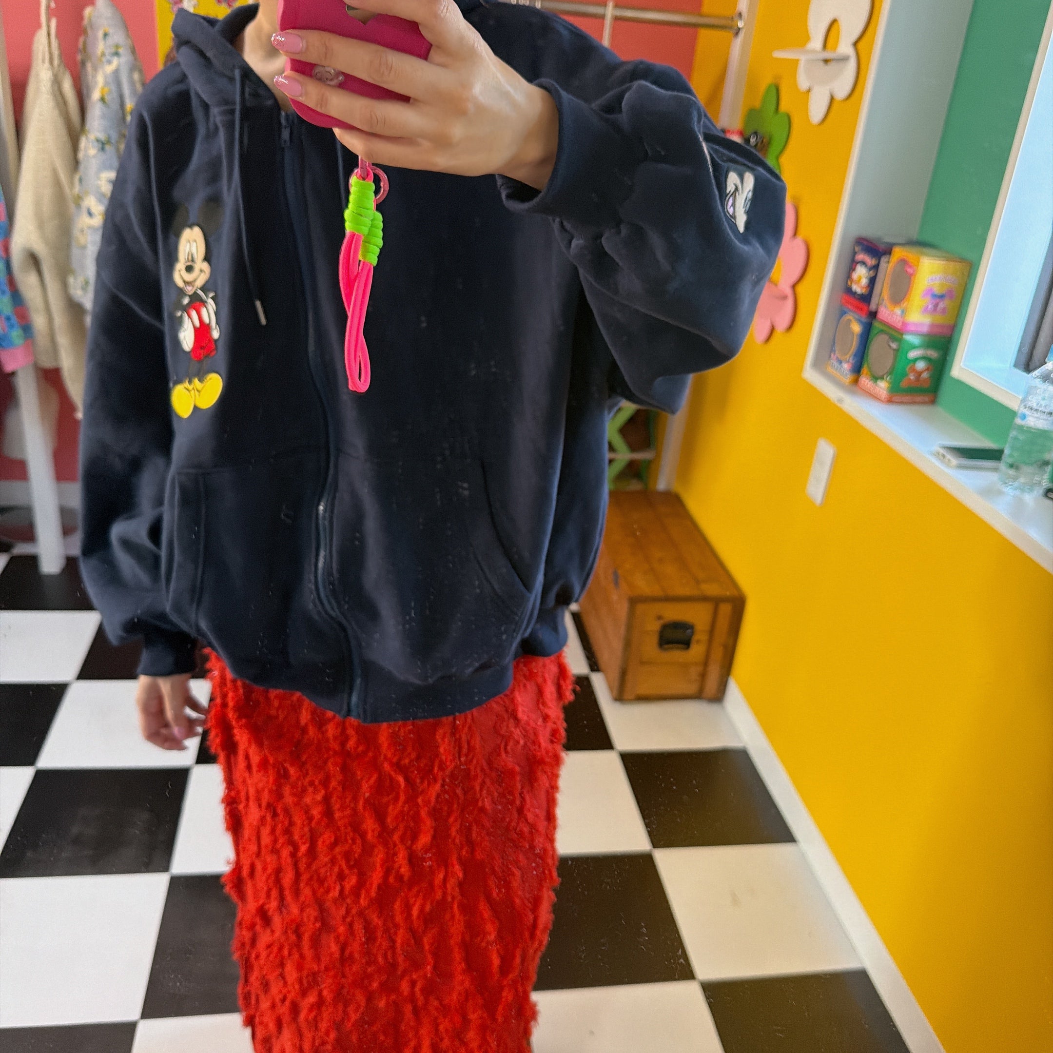 ※予約※ 新色 ミッキーミニーランダム刺繍パーカー 1月中の出荷予定