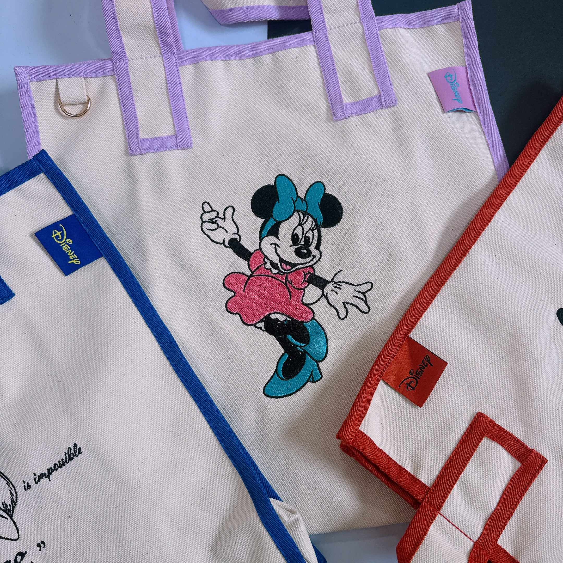 *Pre-order* Disney's new product pre-order 7 types of embroidered big tote bags Scheduled to ship in May