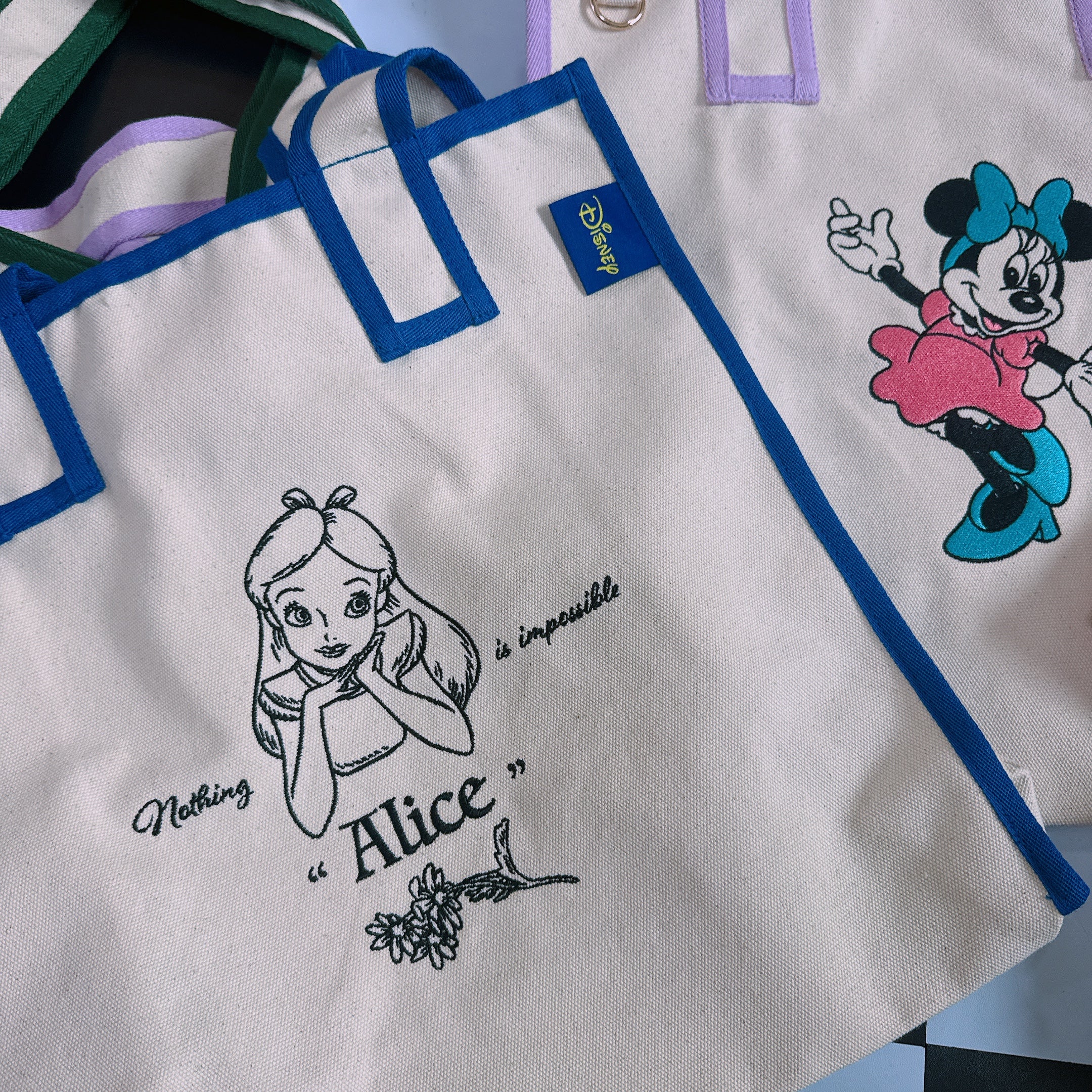 *Pre-order* Disney's new product pre-order 7 types of embroidered big tote bags Scheduled to ship in May