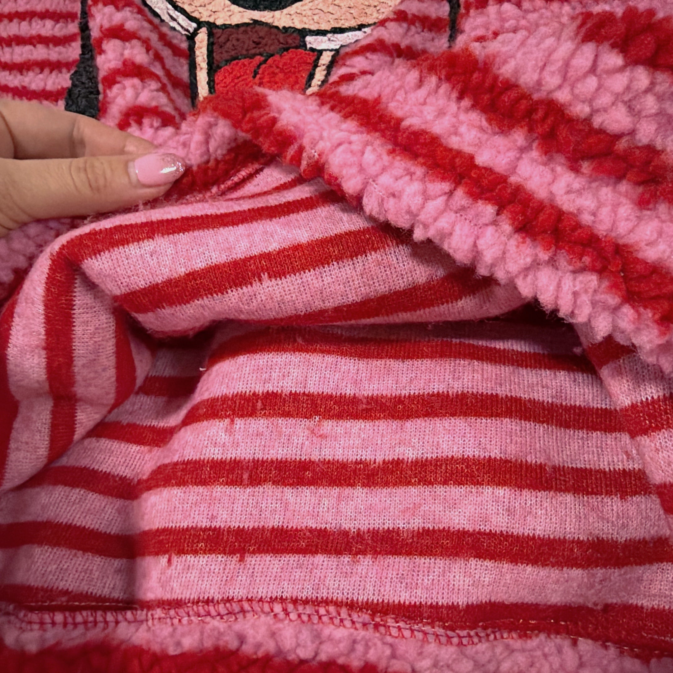 ※予約※2色 変形グーフィーボーダーボアスウェット 2月上旬出荷予定