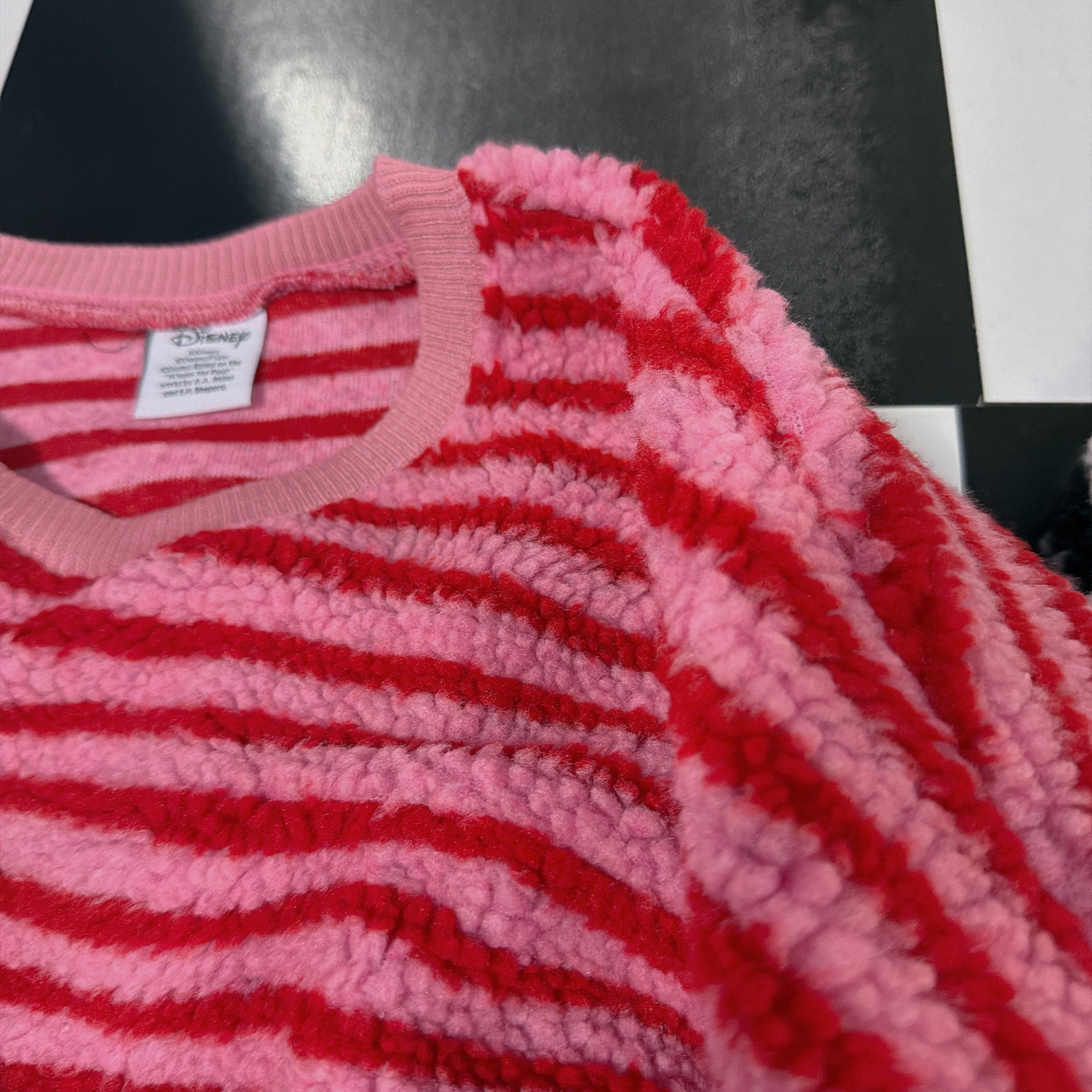 ※予約※2色 変形グーフィーボーダーボアスウェット 2月上旬出荷予定