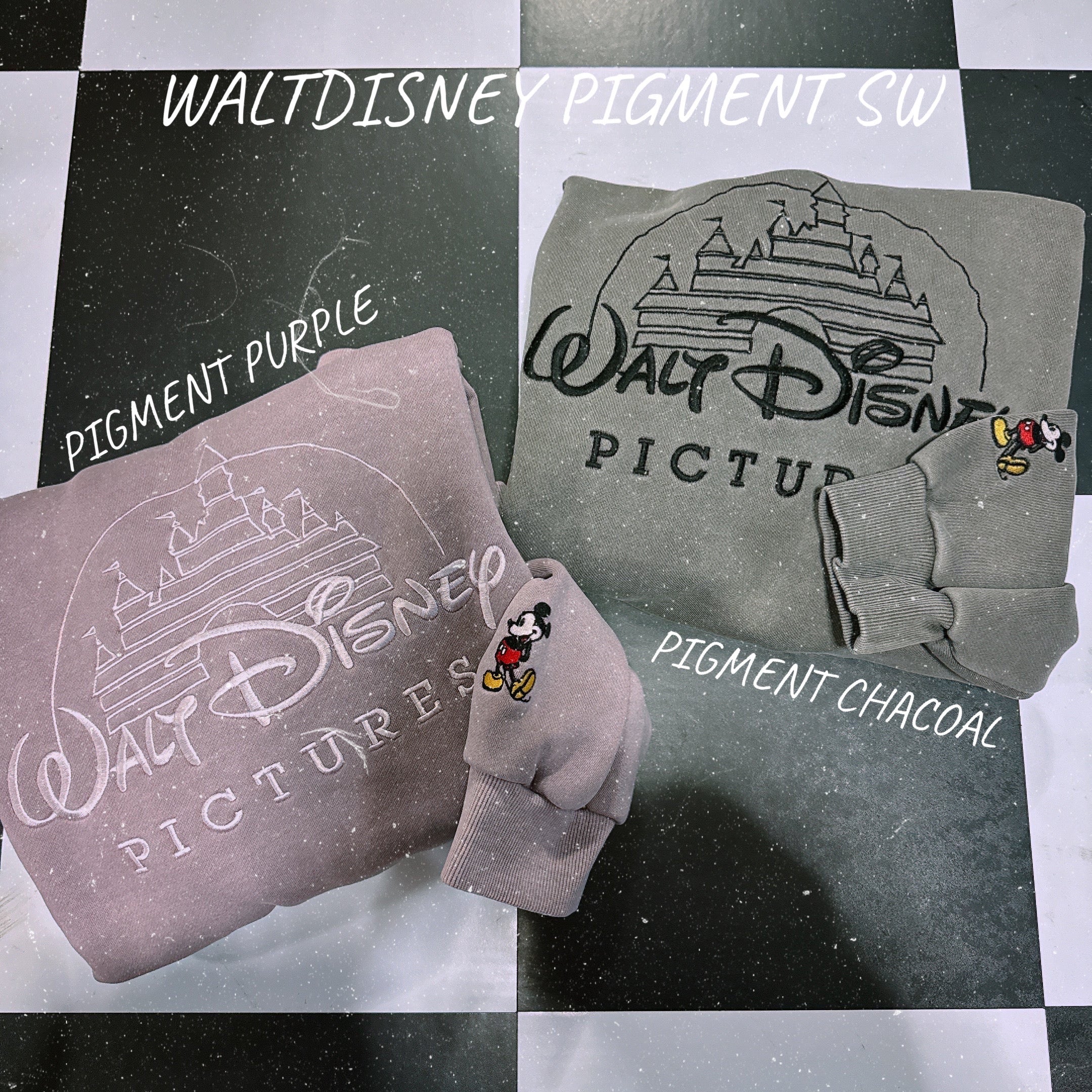 *Pre-order* 2 colors revival product WALT DISNEY Pigment sweatshirt Scheduled to be delivered late December to early January