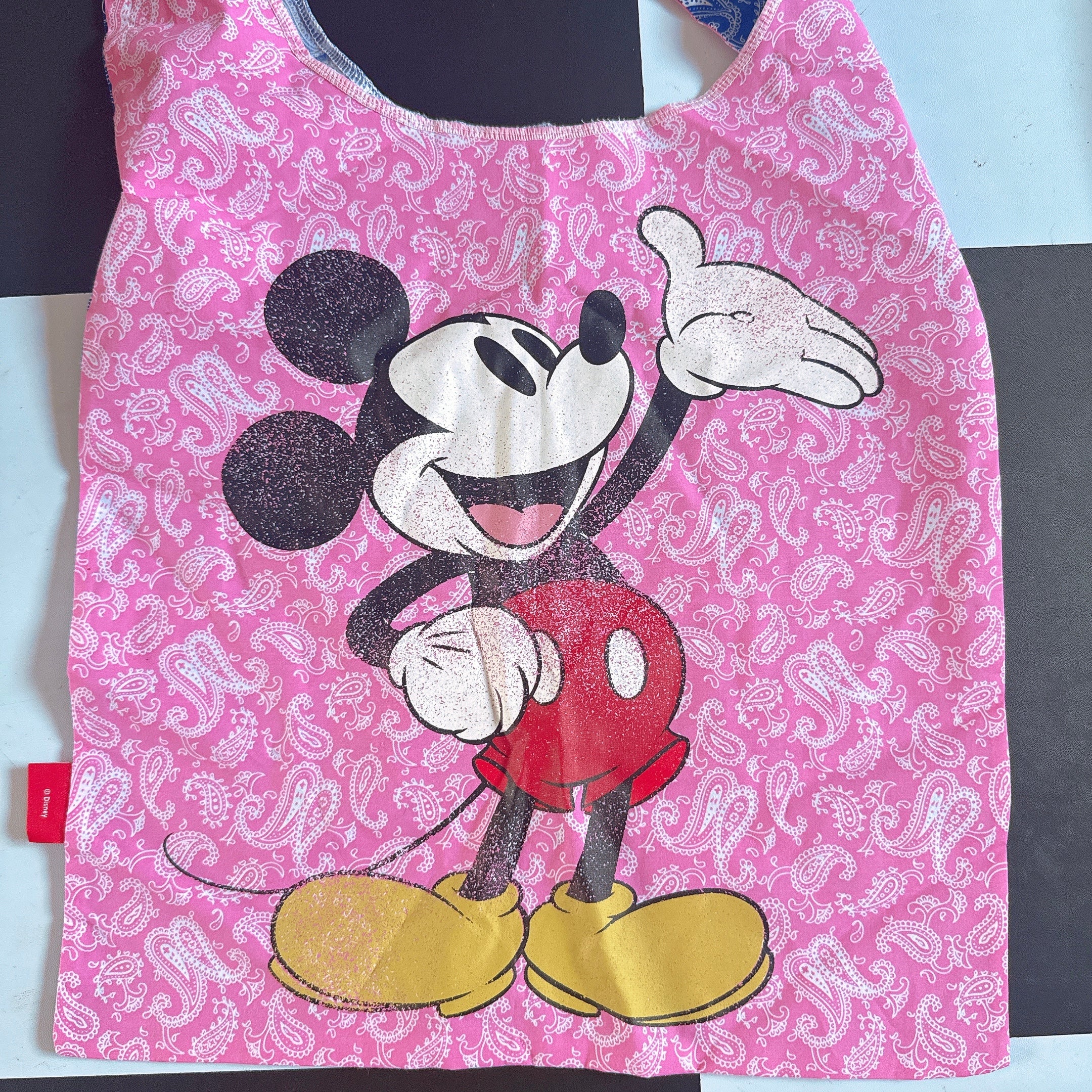 ※予約※3色 MICKEYペイズリーバイカラーバッグ 9月中の出荷予定