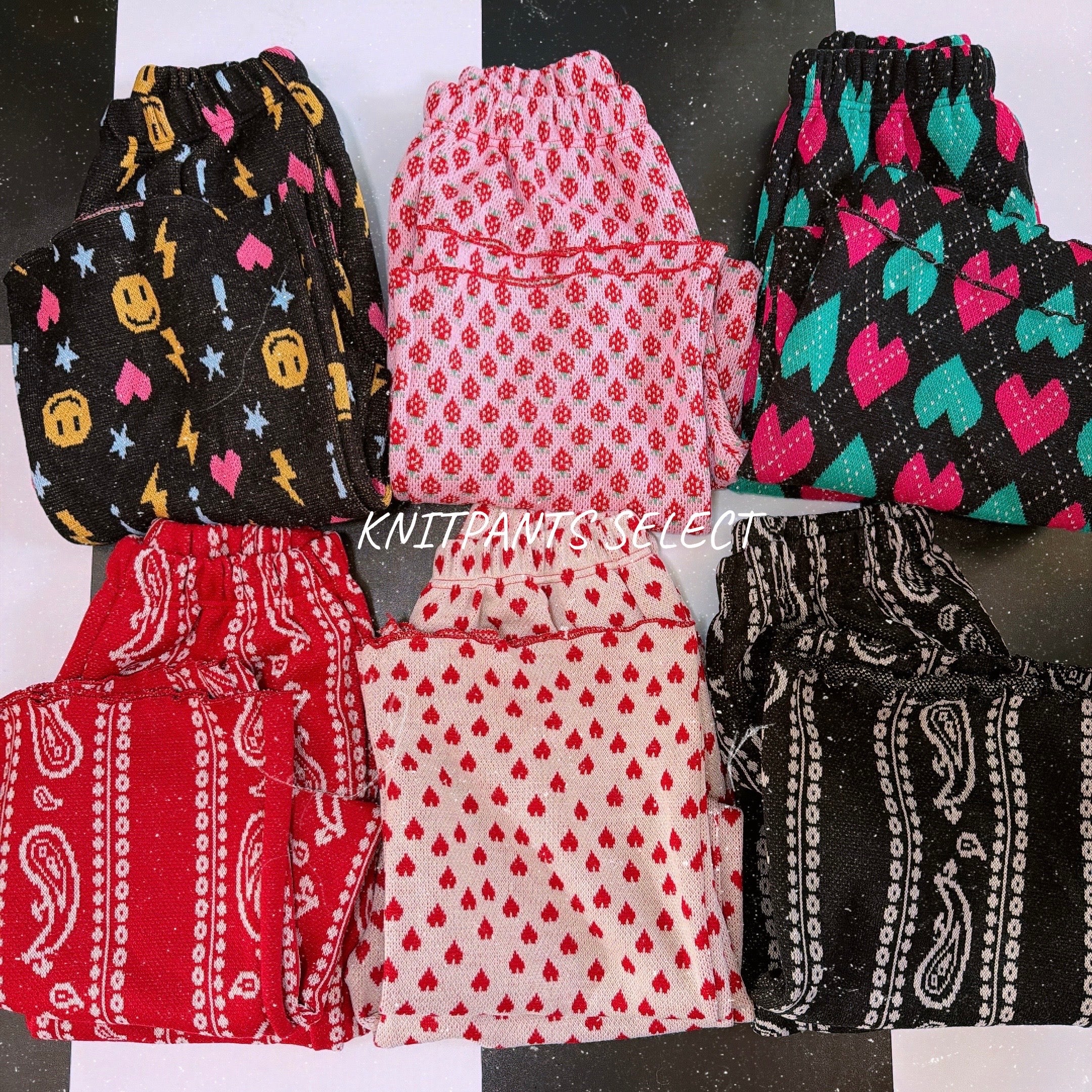 ※予約※6種類 総柄ニットパンツシリーズ♡2月上旬ごろ出荷予定