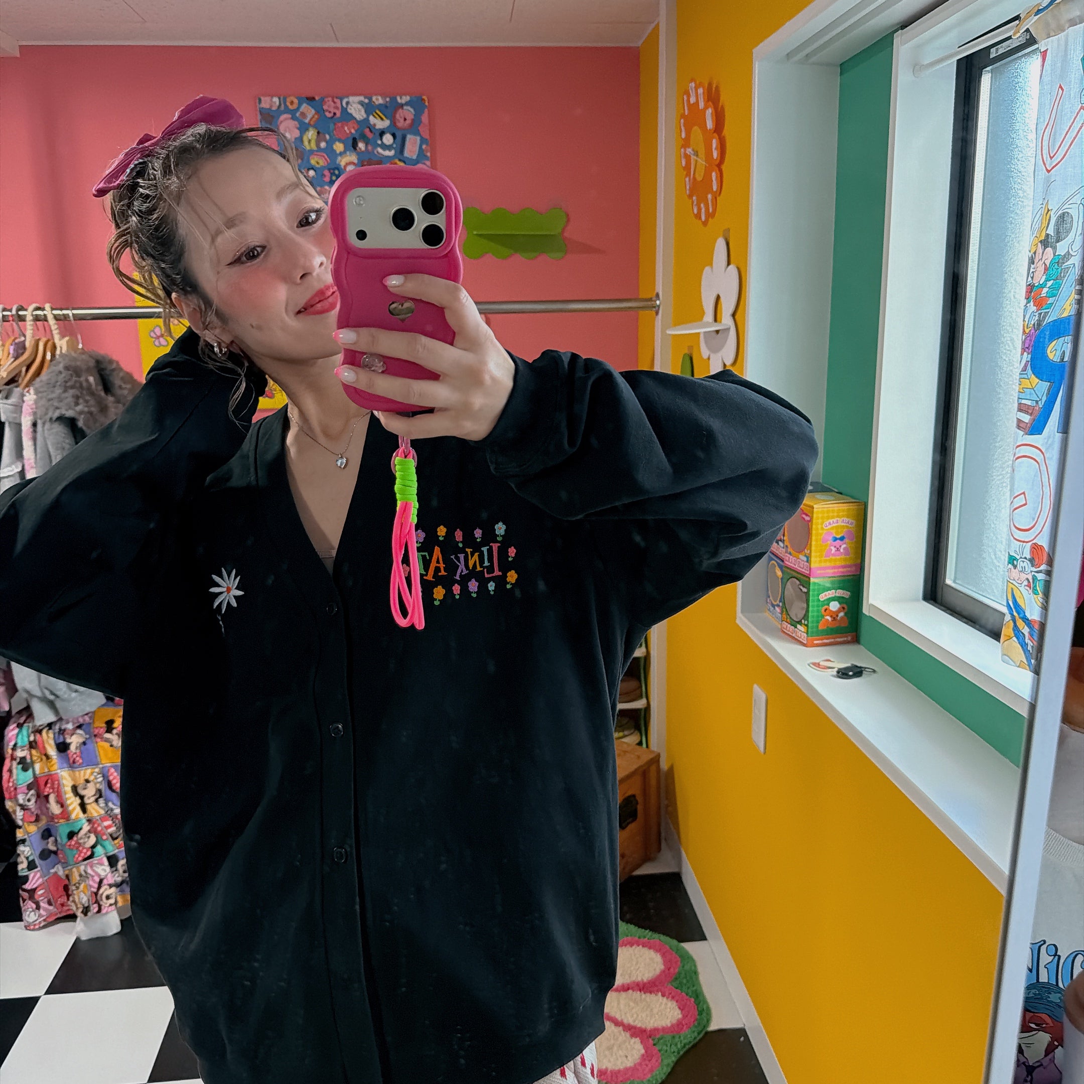 ※予約※2色LINK@ NEWロゴオリジナルシリーズ♡スウェットカーディガン 1月下旬〜2月上旬発送予定