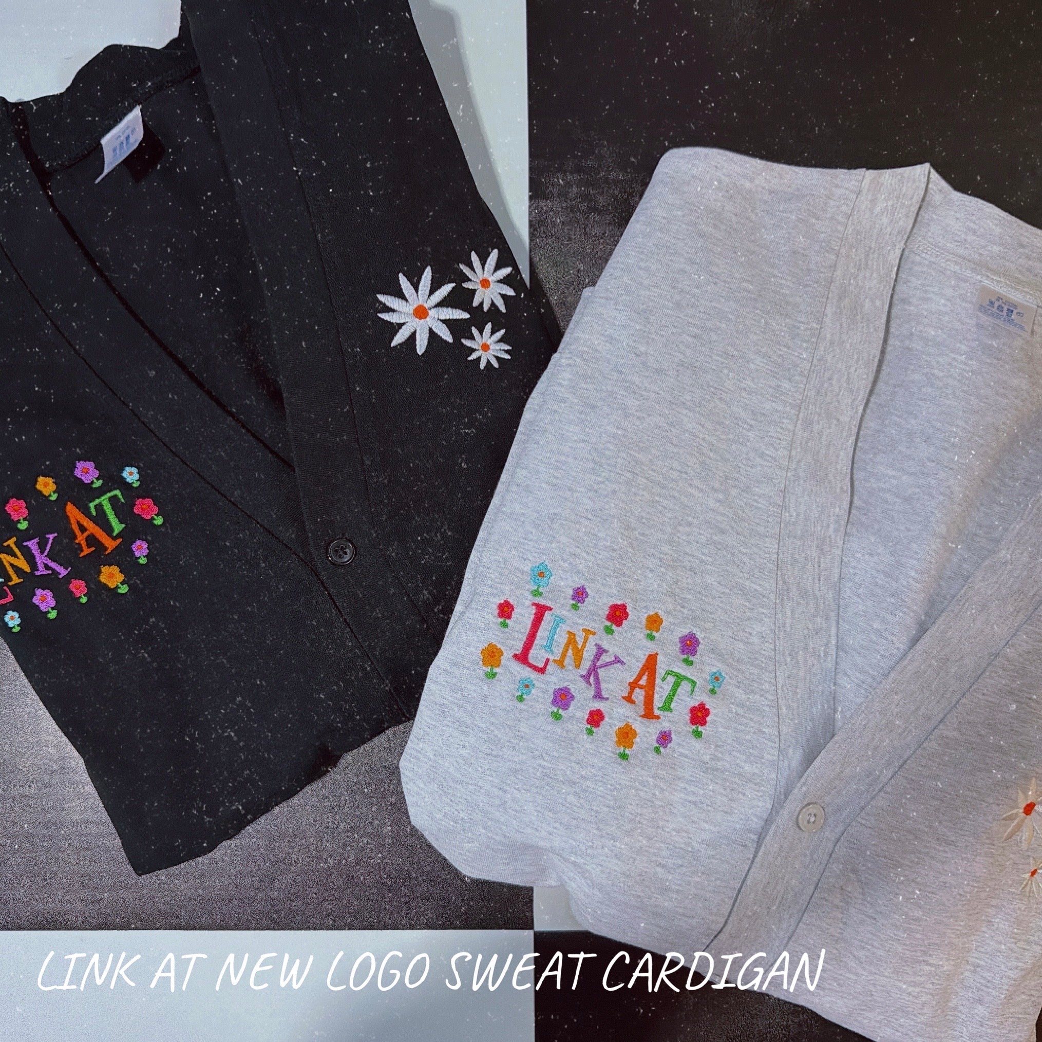 ※予約※2色LINK@ NEWロゴオリジナルシリーズ♡スウェットカーディガン 1月下旬〜2月上旬発送予定