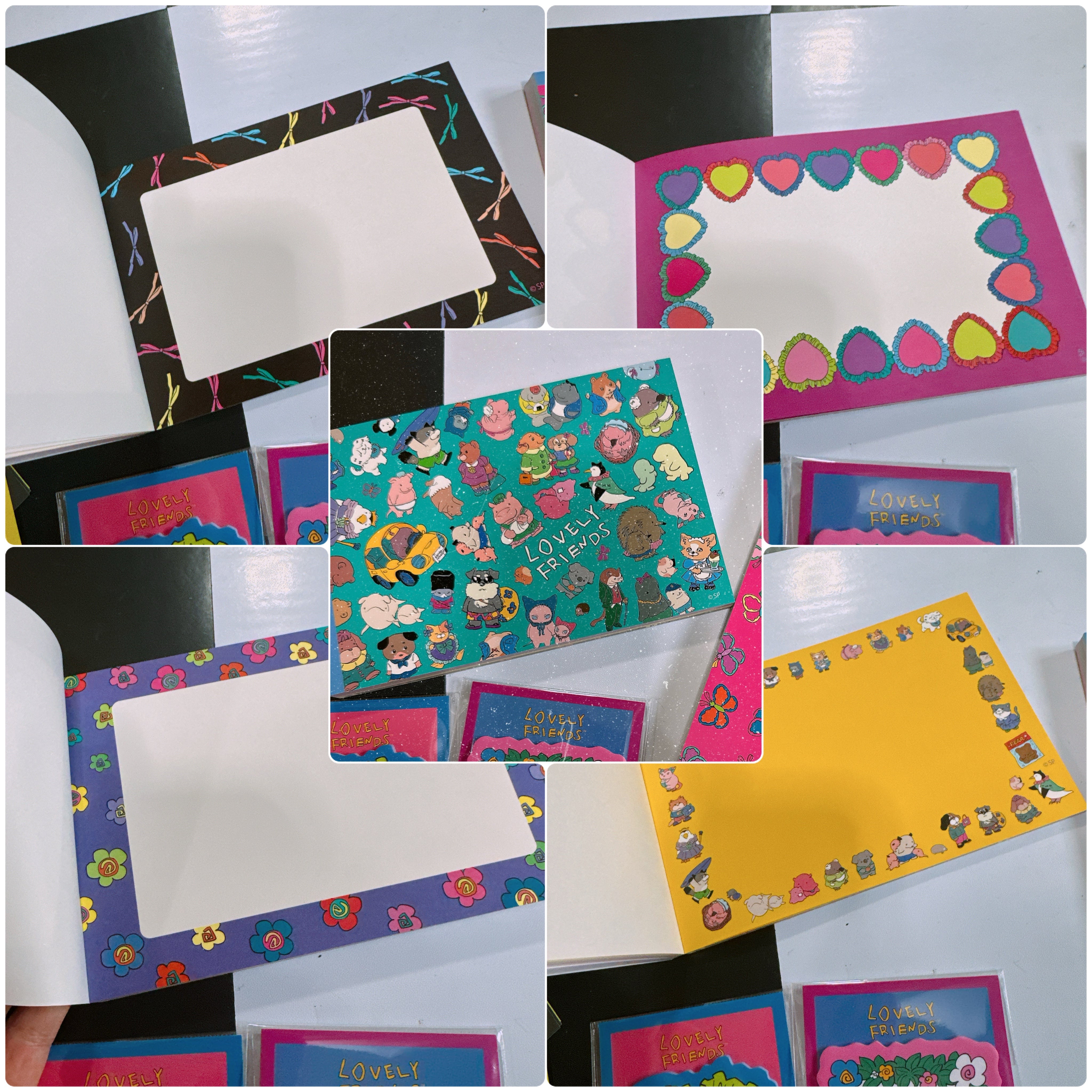 Available now in 2 types LOVELY FRIENDS letter pads. Ships within 2-3 business days of order.