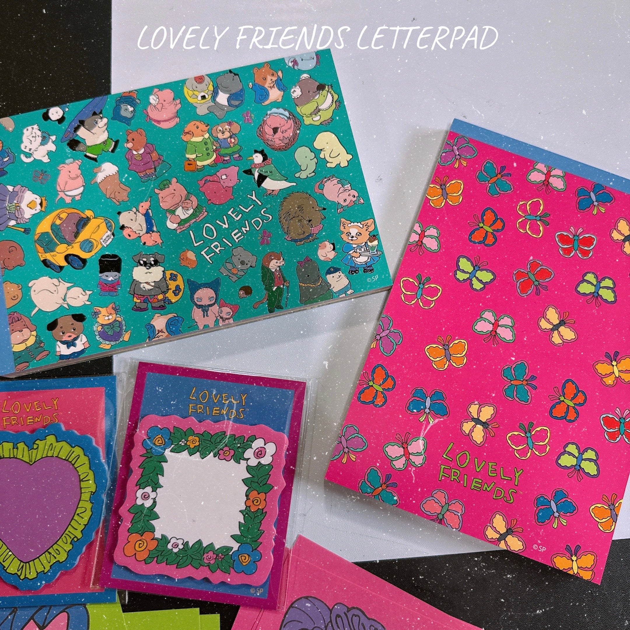 Available now in 2 types LOVELY FRIENDS letter pads. Ships within 2-3 business days of order.