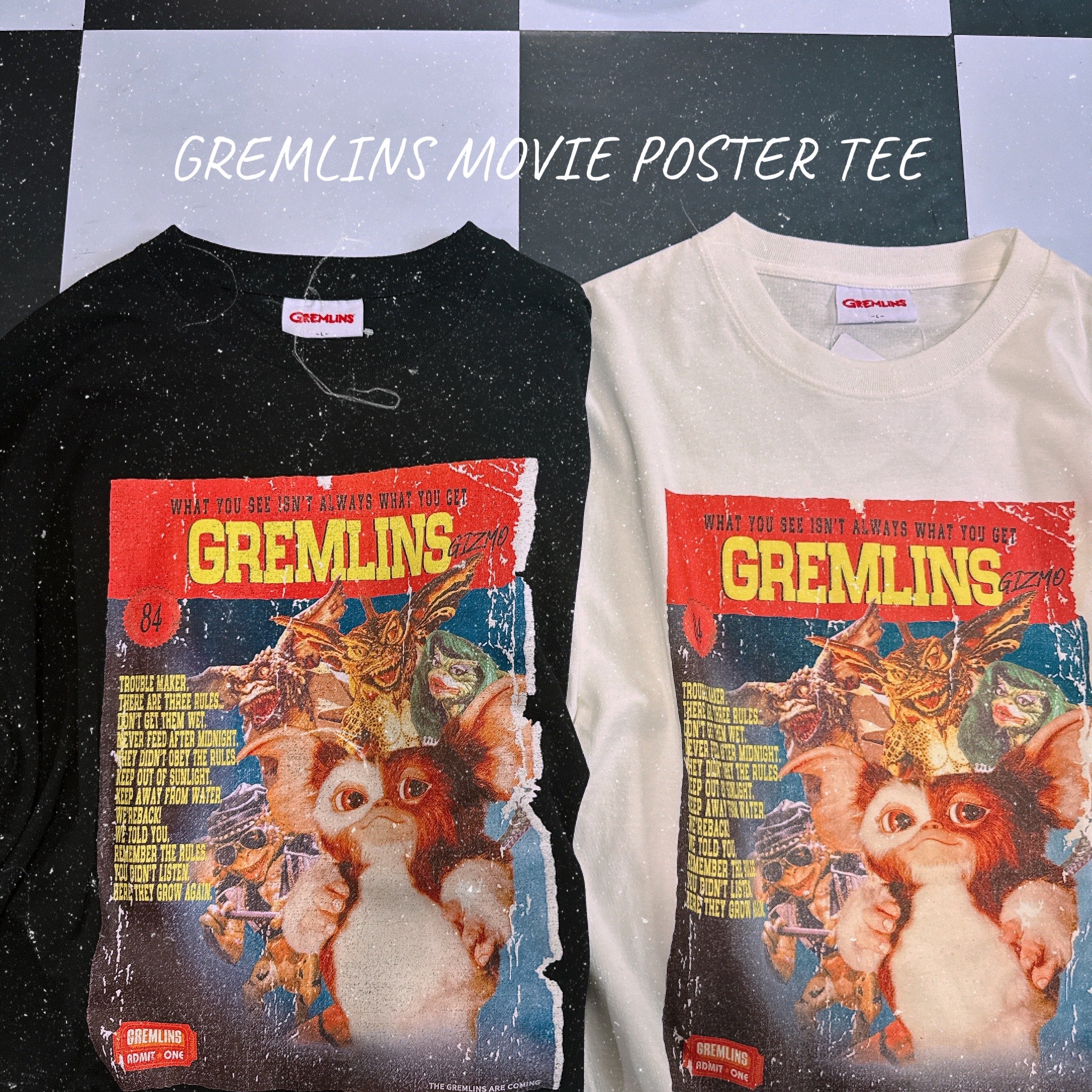 *Pre-order* New SS Gremlins Movie Poster TEE Scheduled to ship in March