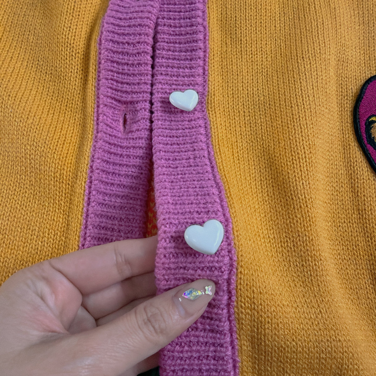 ※予約※ LINK@ORIGINAL ライオン・キング刺繍ワッペンカーディガン 納期は詳細に記載