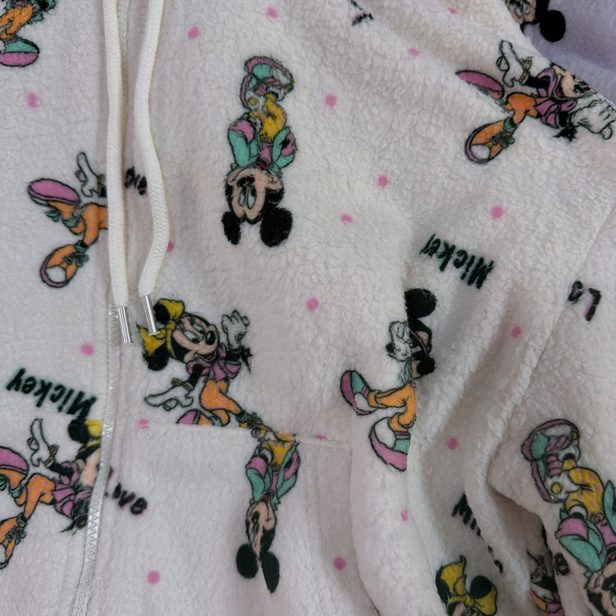 *Pre-order* 3-color Mickey and Friends fluffy hoodie. Scheduled to ship late January to early February.