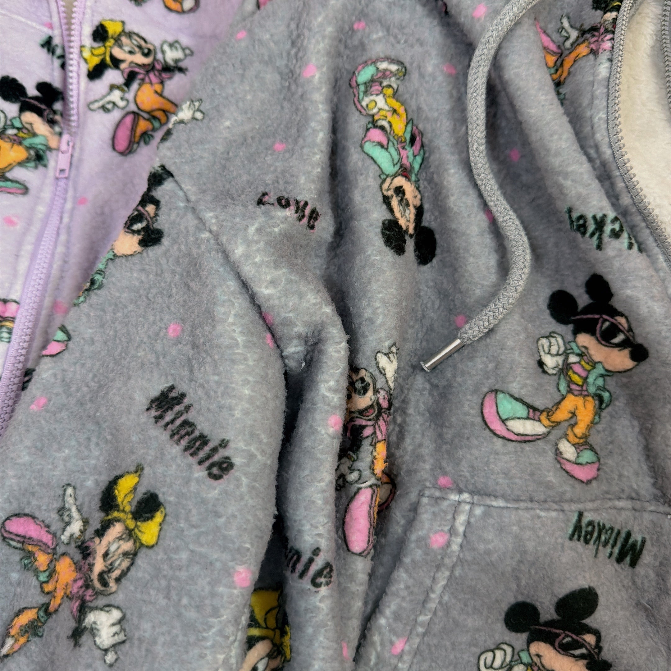 *Pre-order* 3-color Mickey and Friends fluffy hoodie. Scheduled to ship late January to early February.