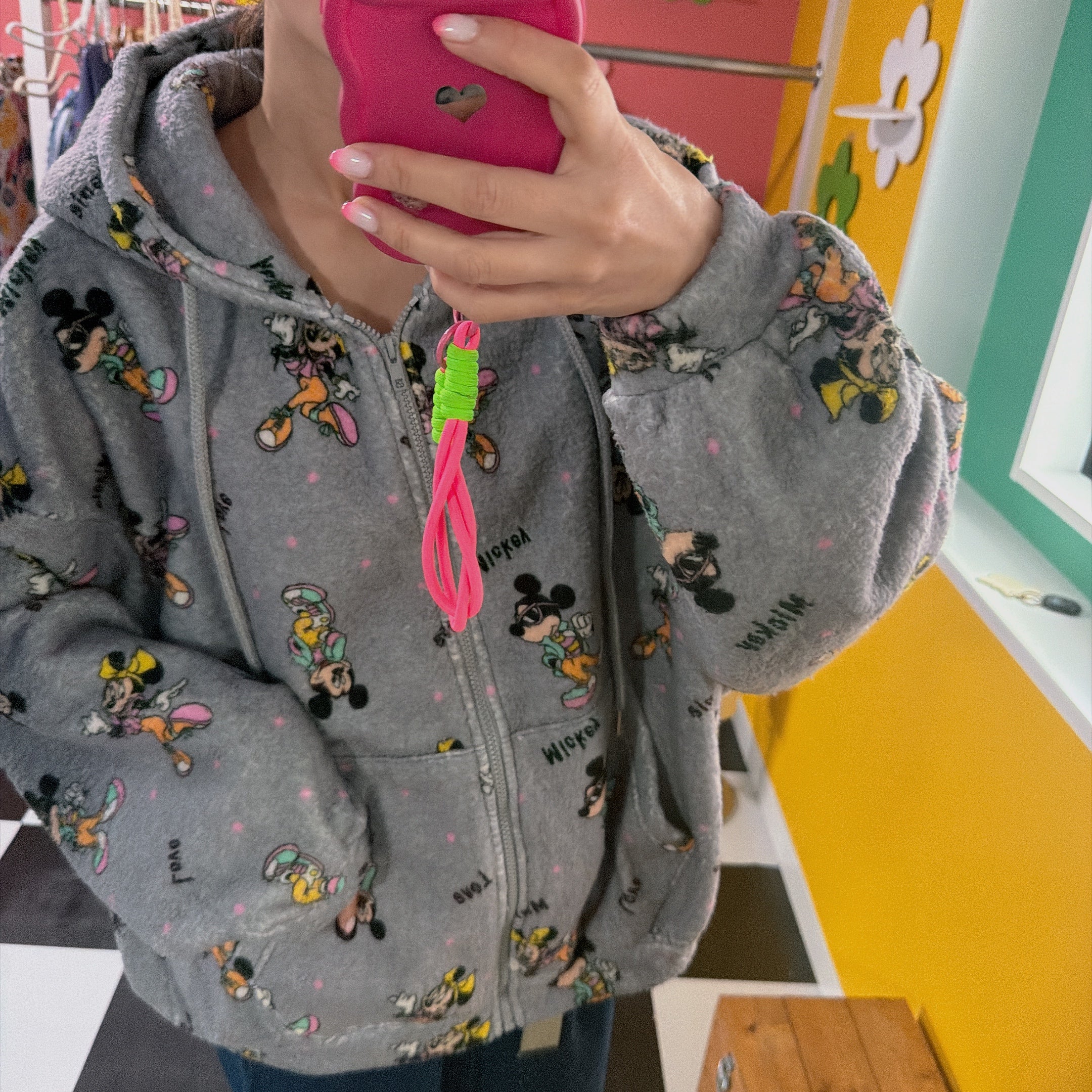 *Pre-order* 3-color Mickey and Friends fluffy hoodie. Scheduled to ship late January to early February.