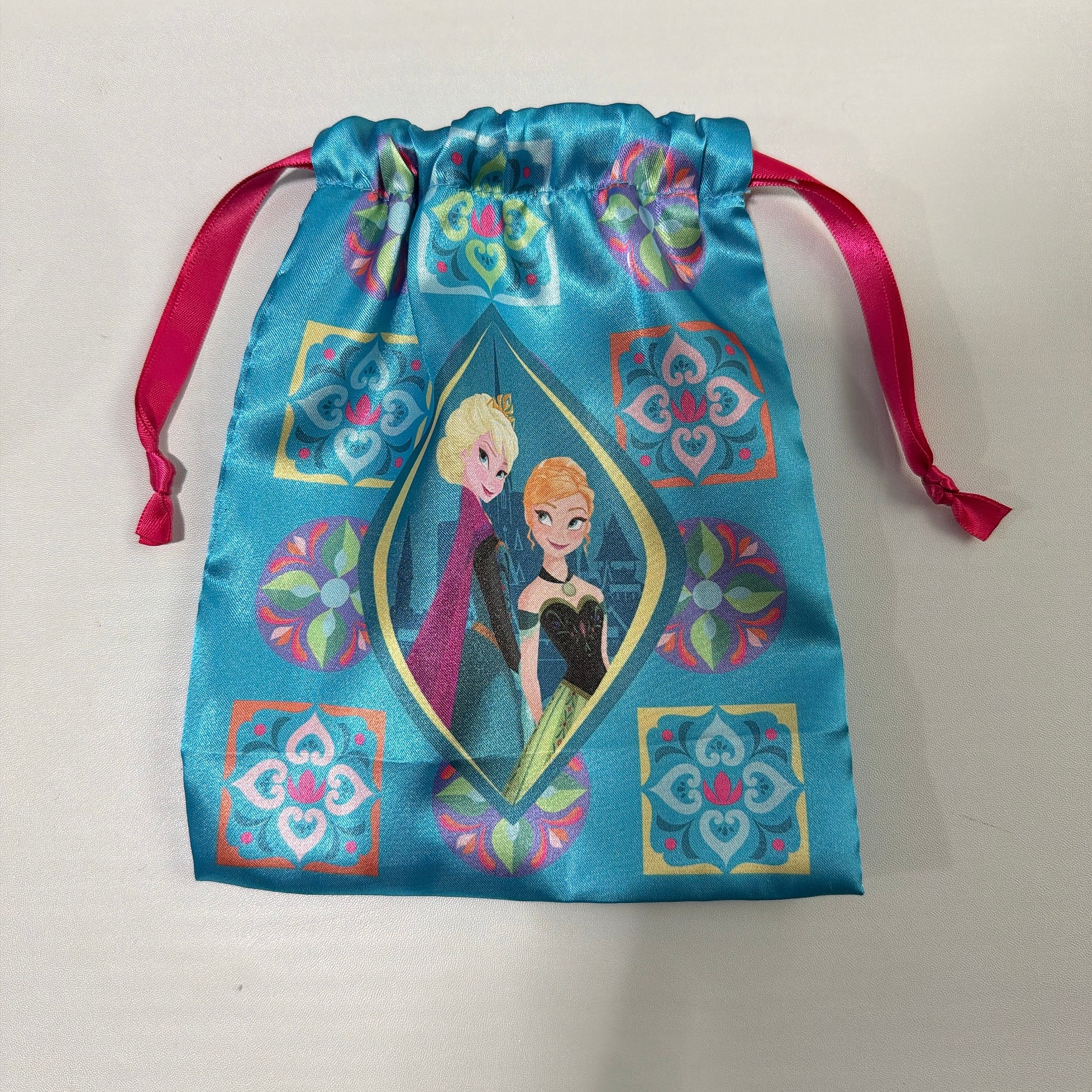 ※2026SS Pre-order※ Frozen Nordic Flower Series Ribbon Drawstring Bag Scheduled to ship in April