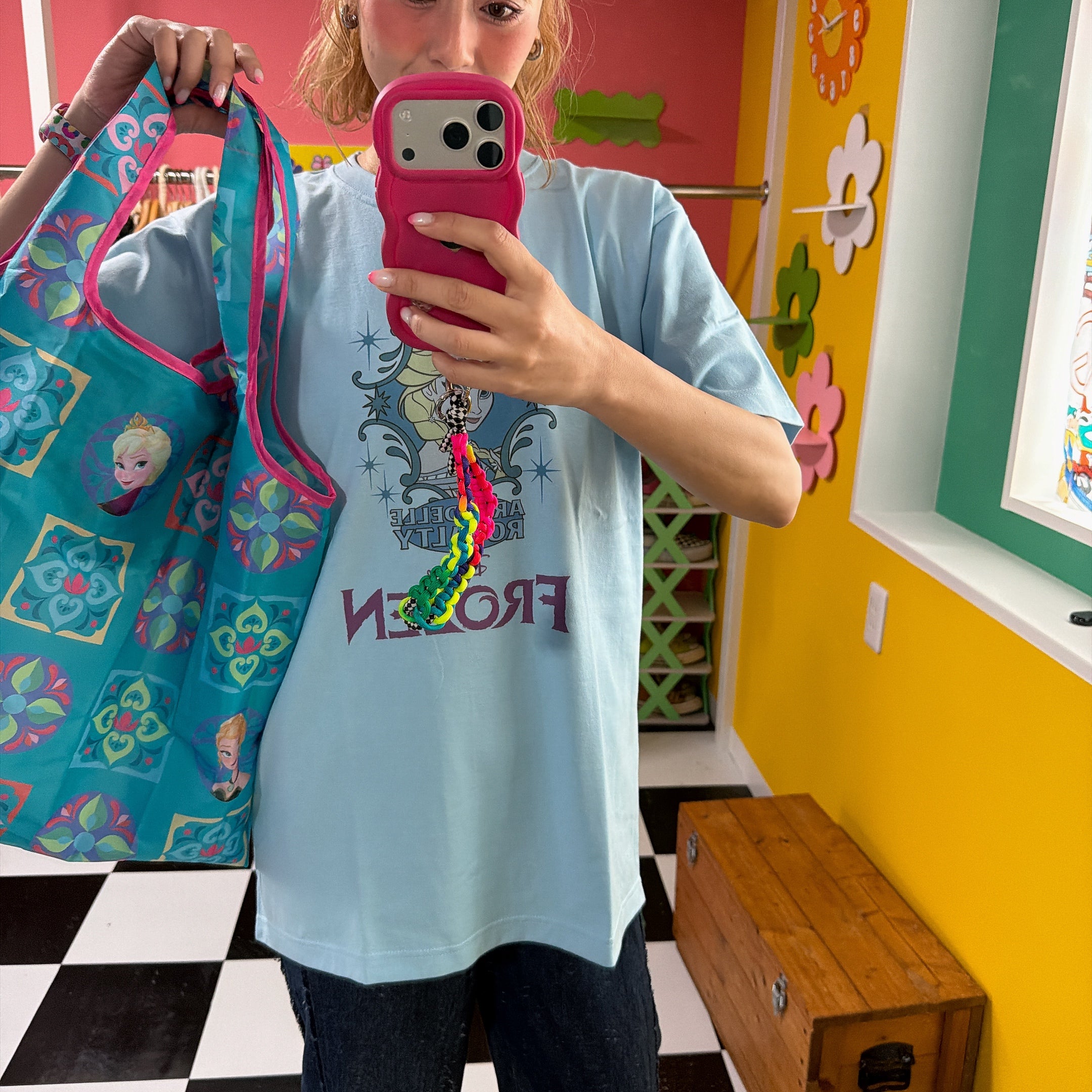 ※2026SS Pre-order※ Frozen Nordic Flower Series Shopping Bag Scheduled to ship in April