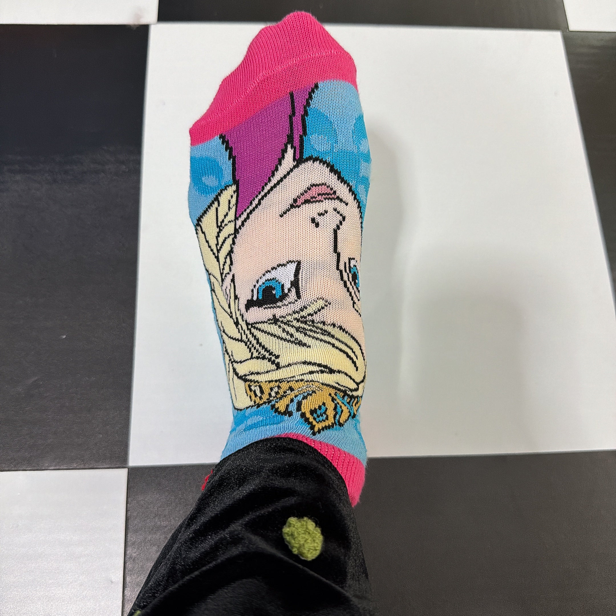 ※2026SS予約※キッズ&大人サイズ アナと雪の女王 ノルディックフラワーシリーズ ソックス 4月中の出荷予定