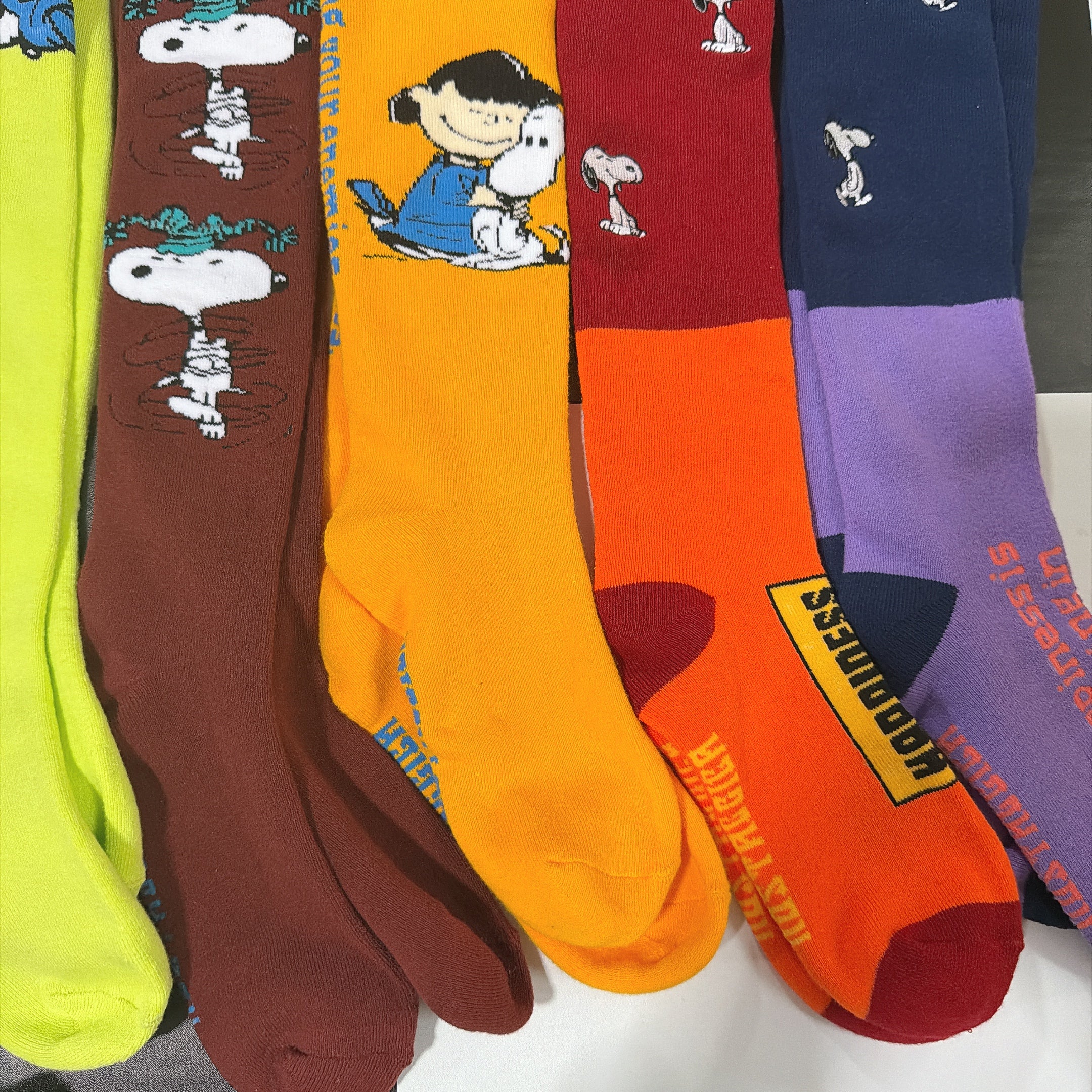 *Pre-order* NOSTALGICA vintage PEANUTS socks in 5 colors. Scheduled to ship in May.