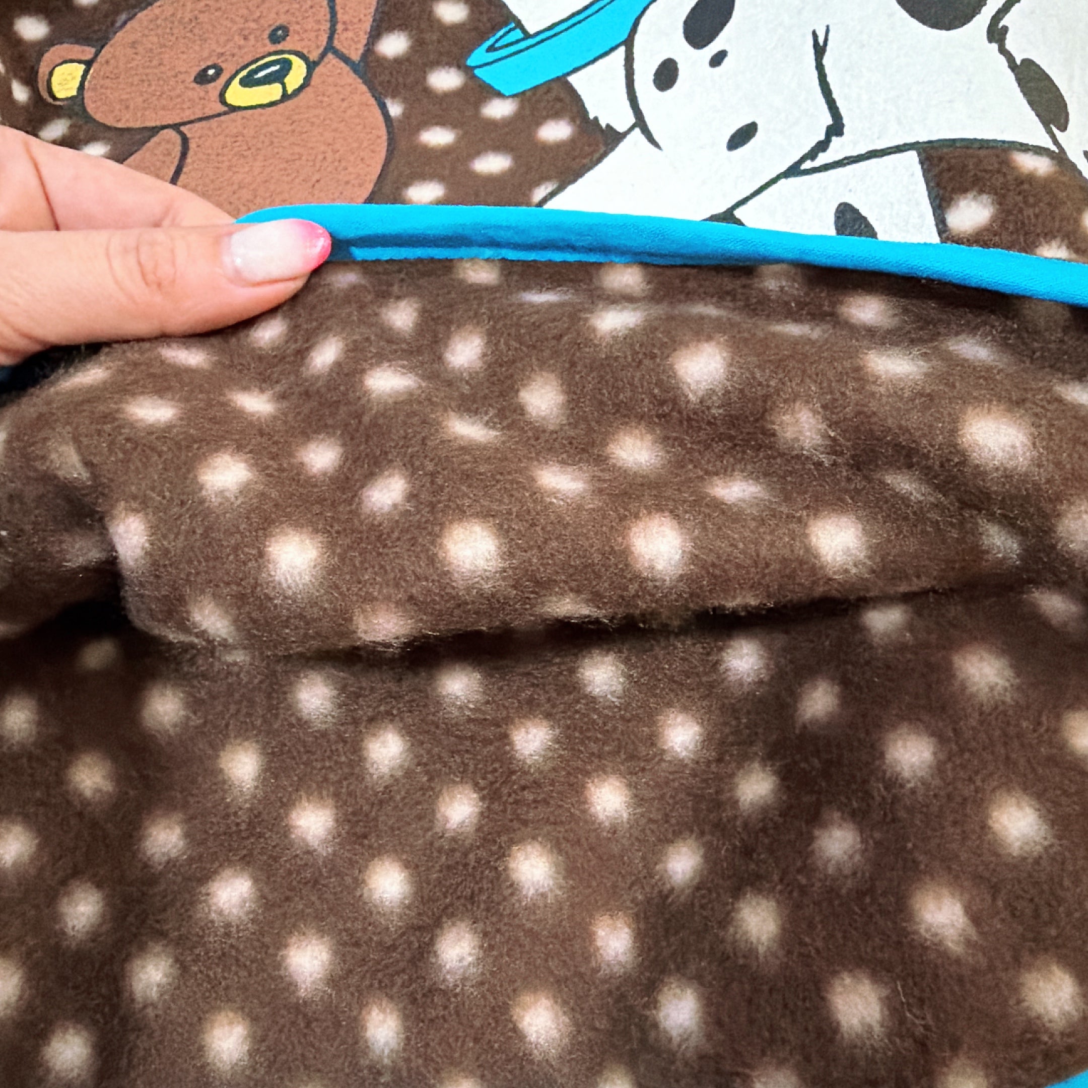 ※予約※101匹わんちゃんドット柄フリース  1月下旬〜2月上旬の出荷予定