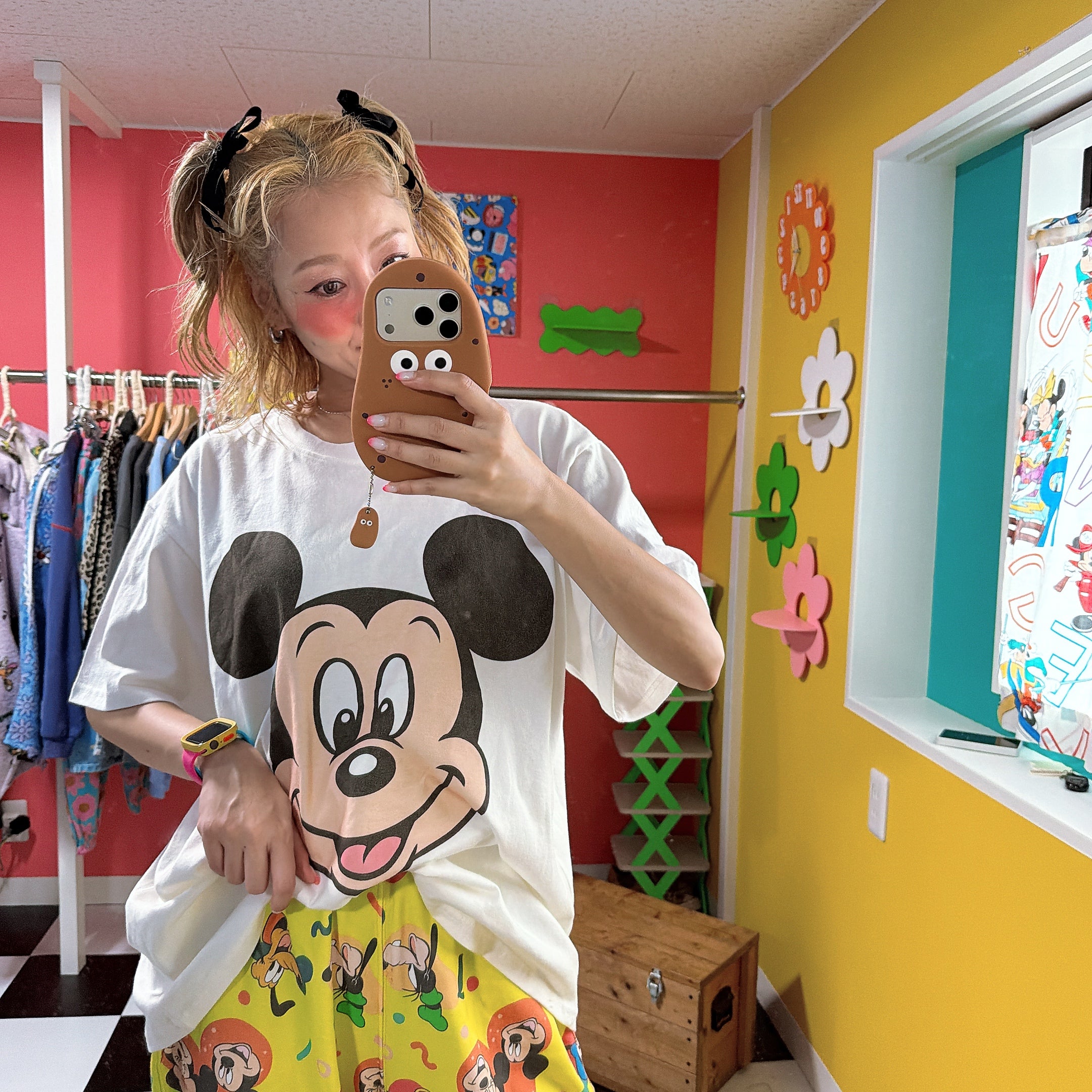 ※予約※2色 ミッキーフェイスTEE 2月中の出荷予定