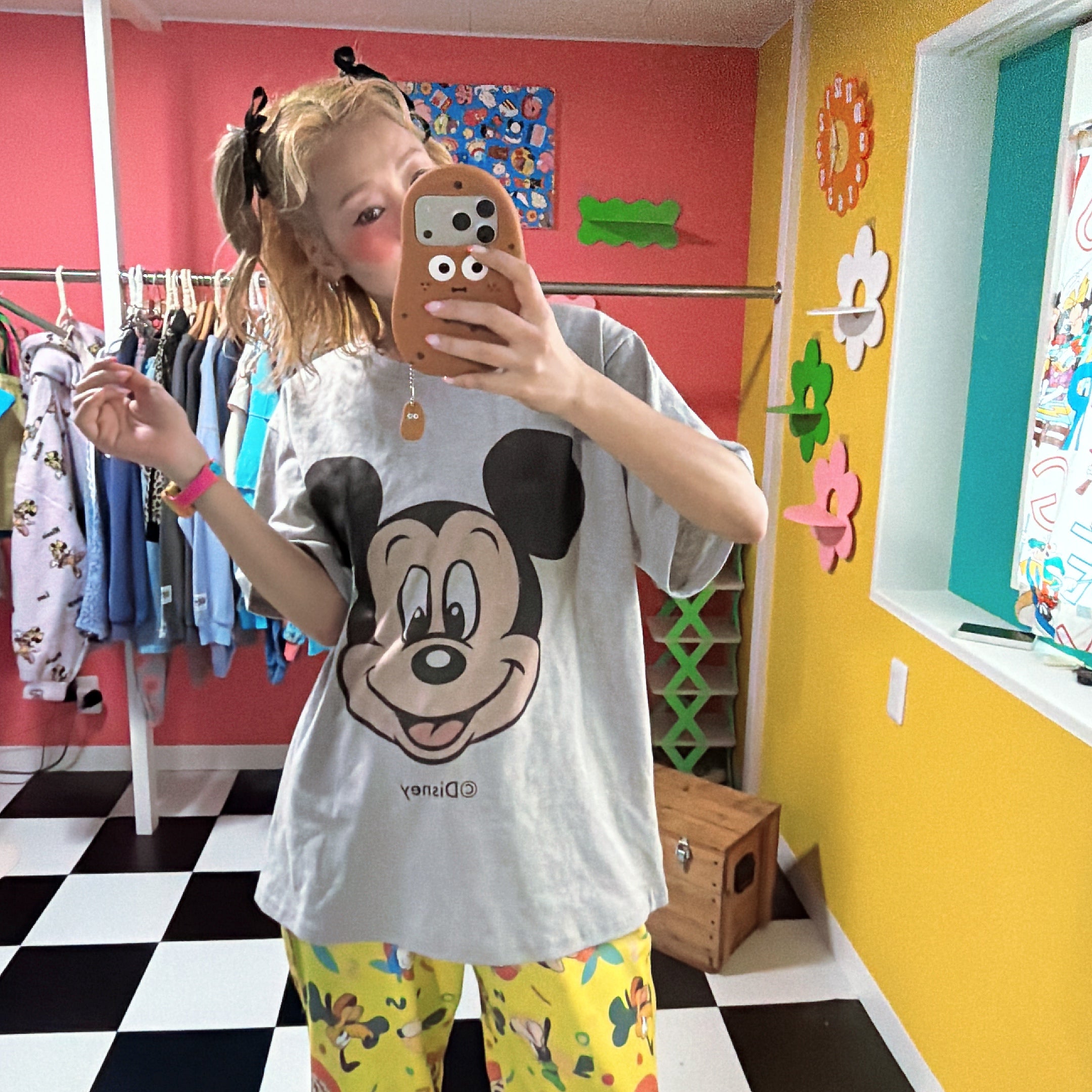 ※予約※2色 ミッキーフェイスTEE 2月中の出荷予定