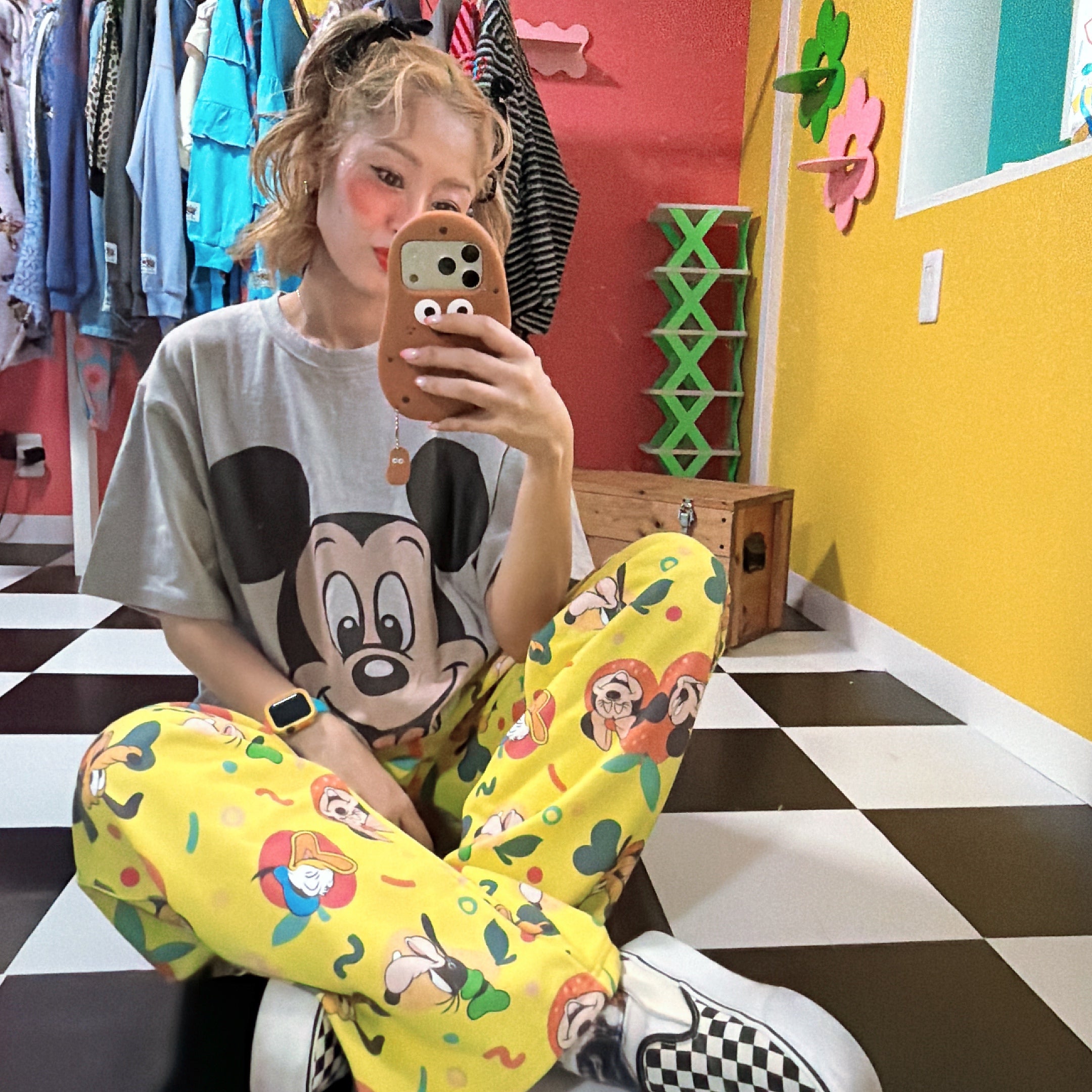 ※予約※2色 ミッキーフェイスTEE 2月中の出荷予定