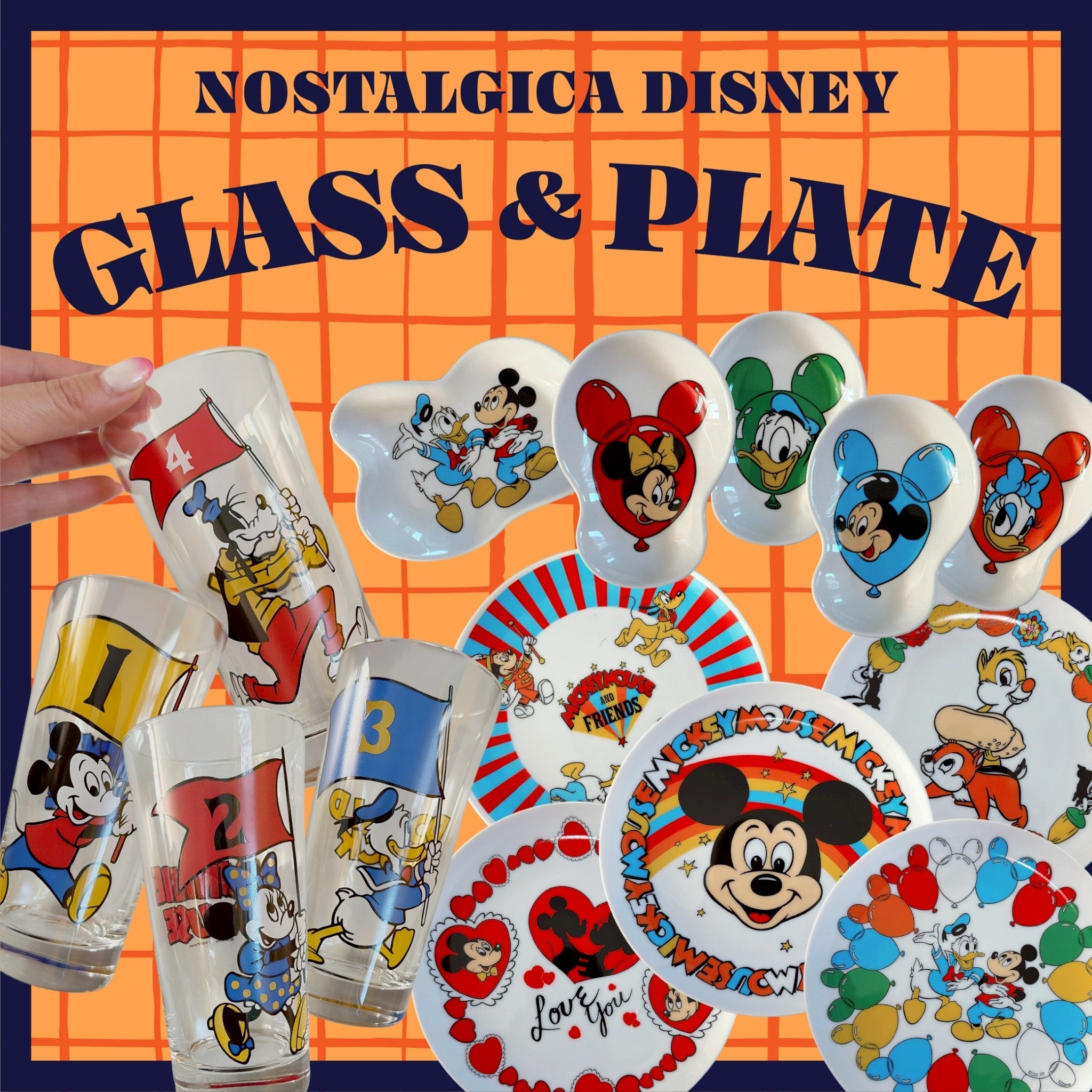 ⭐︎復刻⭐︎NOSTALGICA DISNEY 6種類プレートシリーズ 1月中の出荷予定