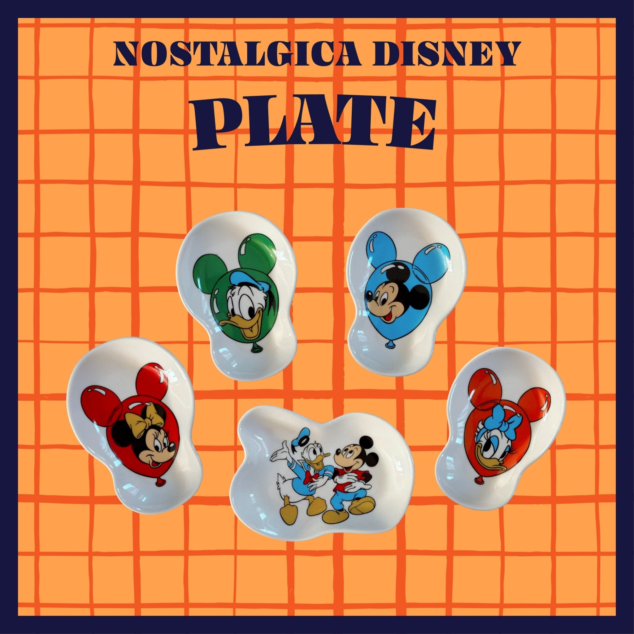 ⭐︎復刻⭐︎NOSTALGICA DISNEY 5種類変形小皿シリーズ 1月上旬出荷予定