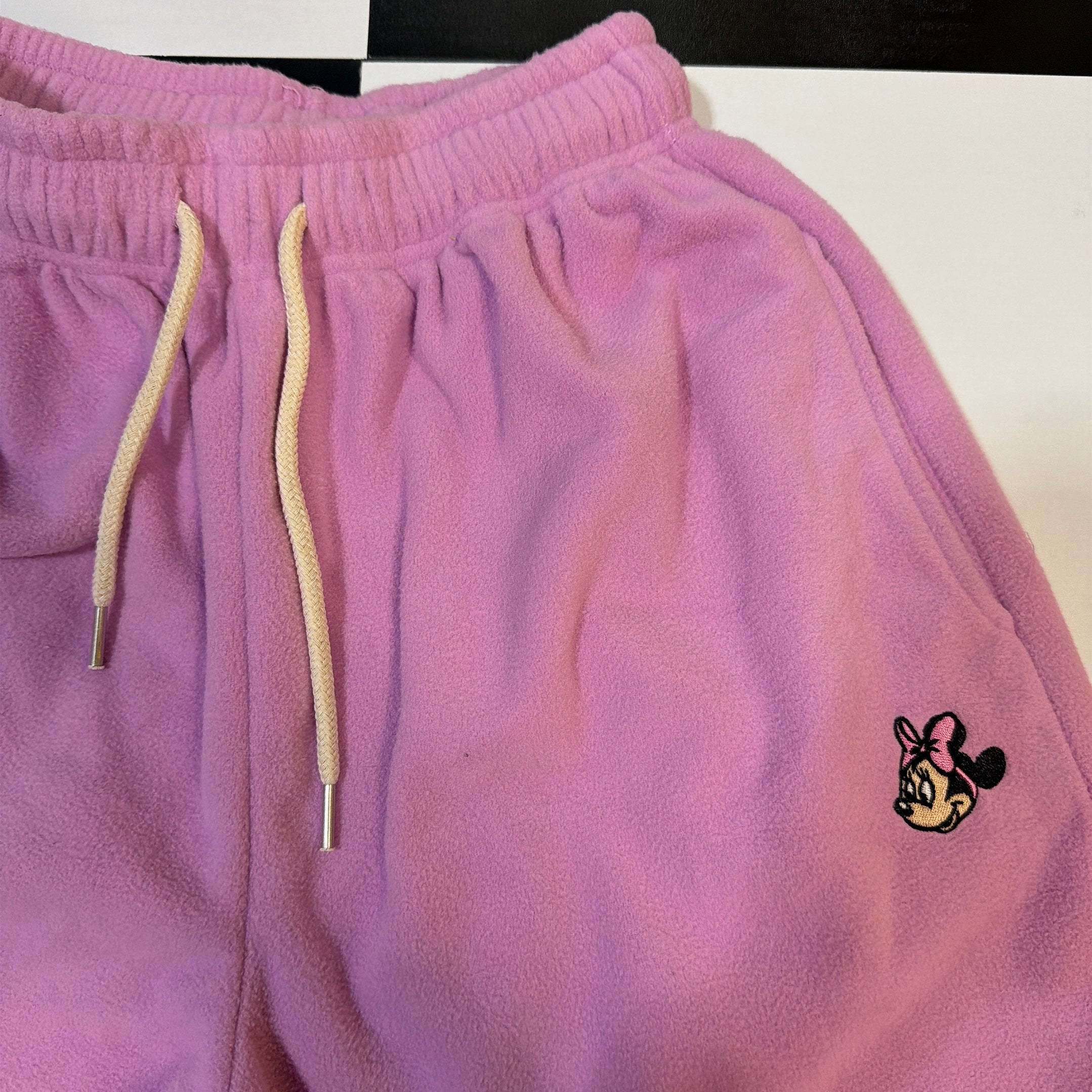 ※予約※6色 ミニーワッペンフリースパンツ  2月中の出荷予定