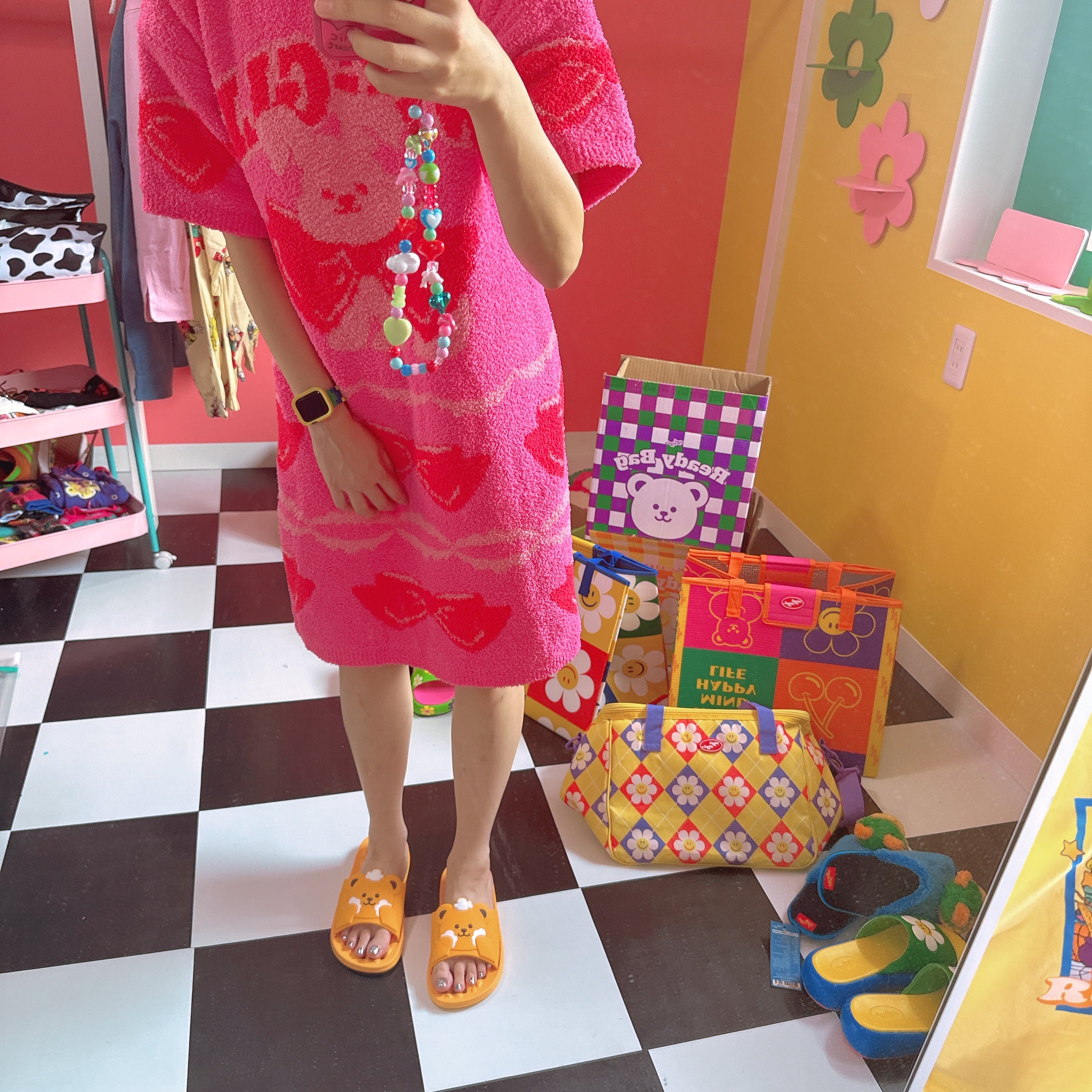 即納  2色 wiggle wiggle ルームワンピース