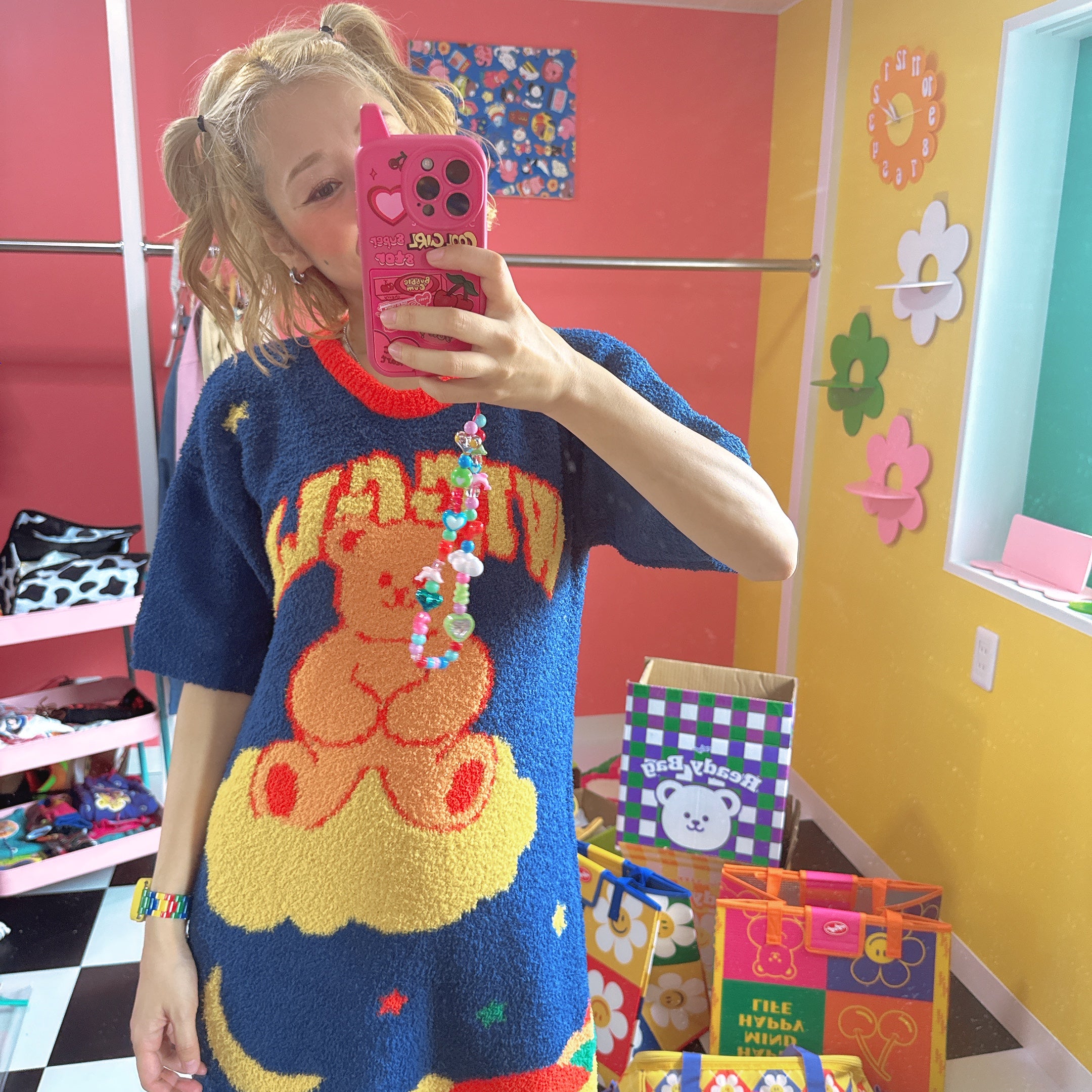 即納  2色 wiggle wiggle ルームワンピース