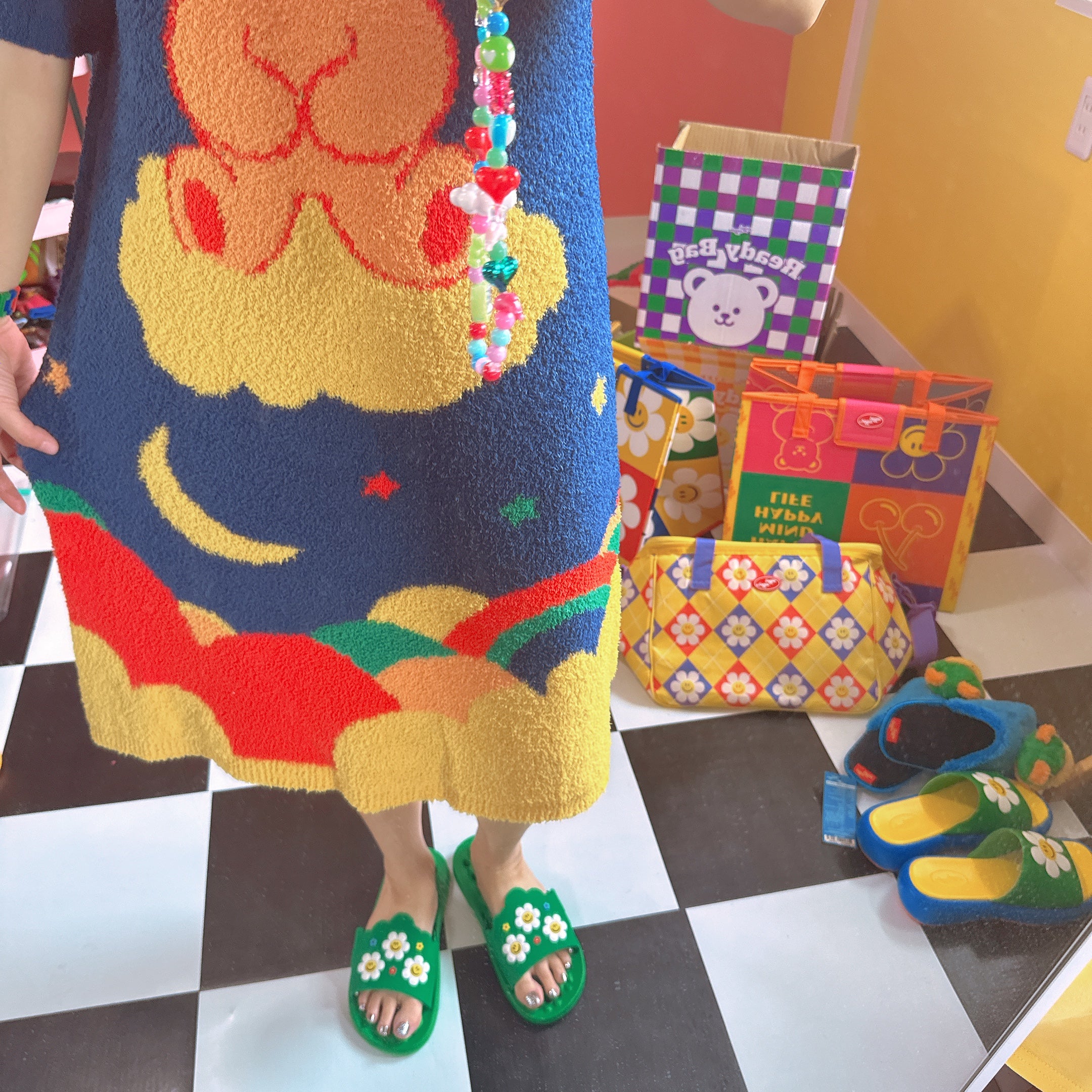 即納  2色 wiggle wiggle ルームワンピース