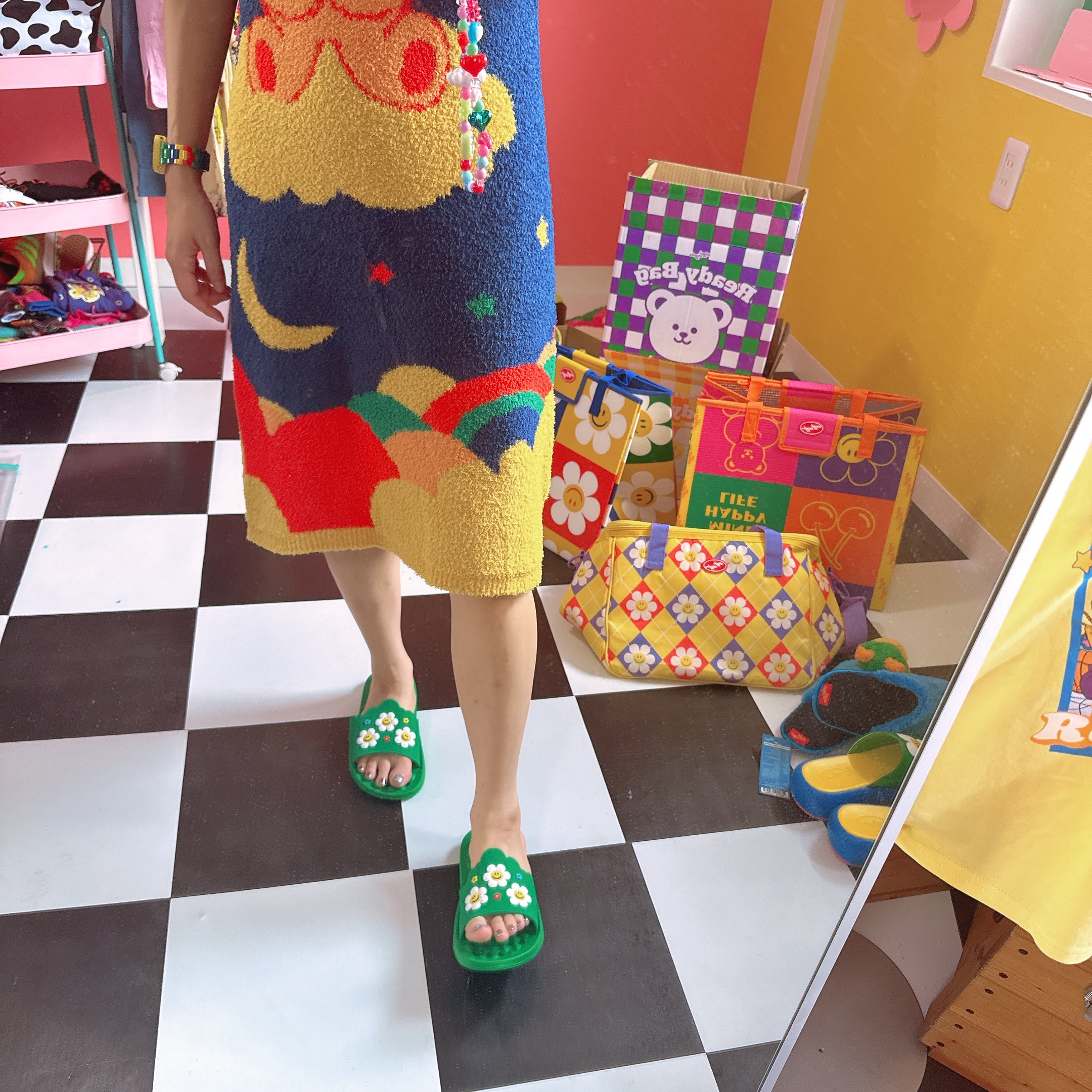 即納  2色 wiggle wiggle ルームワンピース