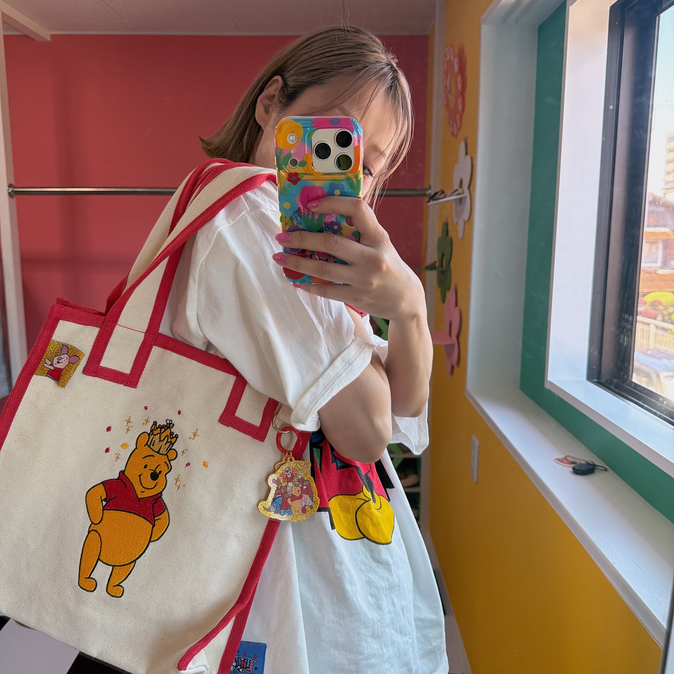 ※予約※DISNEY くまのプーさん スクエアトートバック 7月下旬〜8月上旬のお届け予定