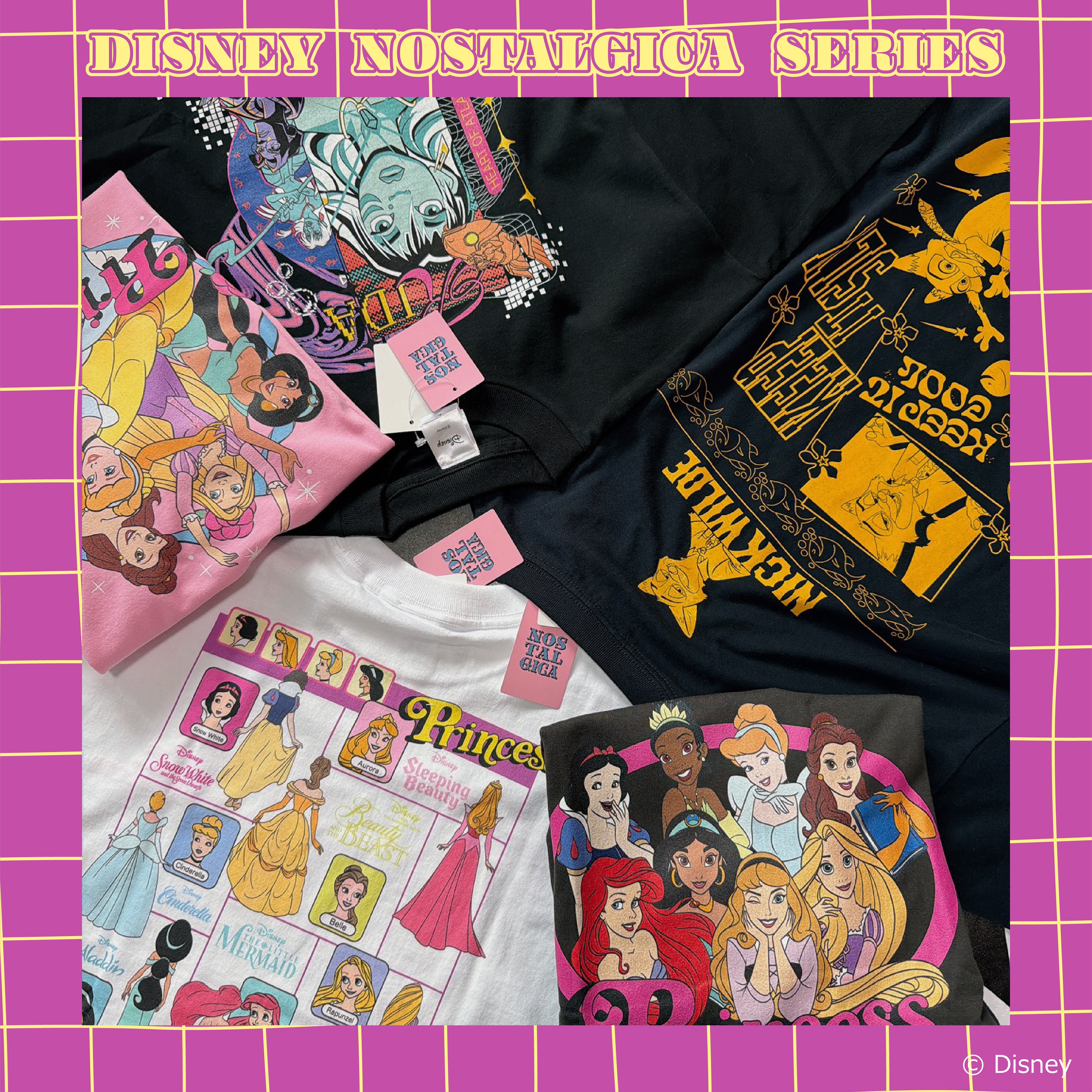 ※予約※5種類 DISNEY NOSTALGICA Tシャツ 6月中の発送予定