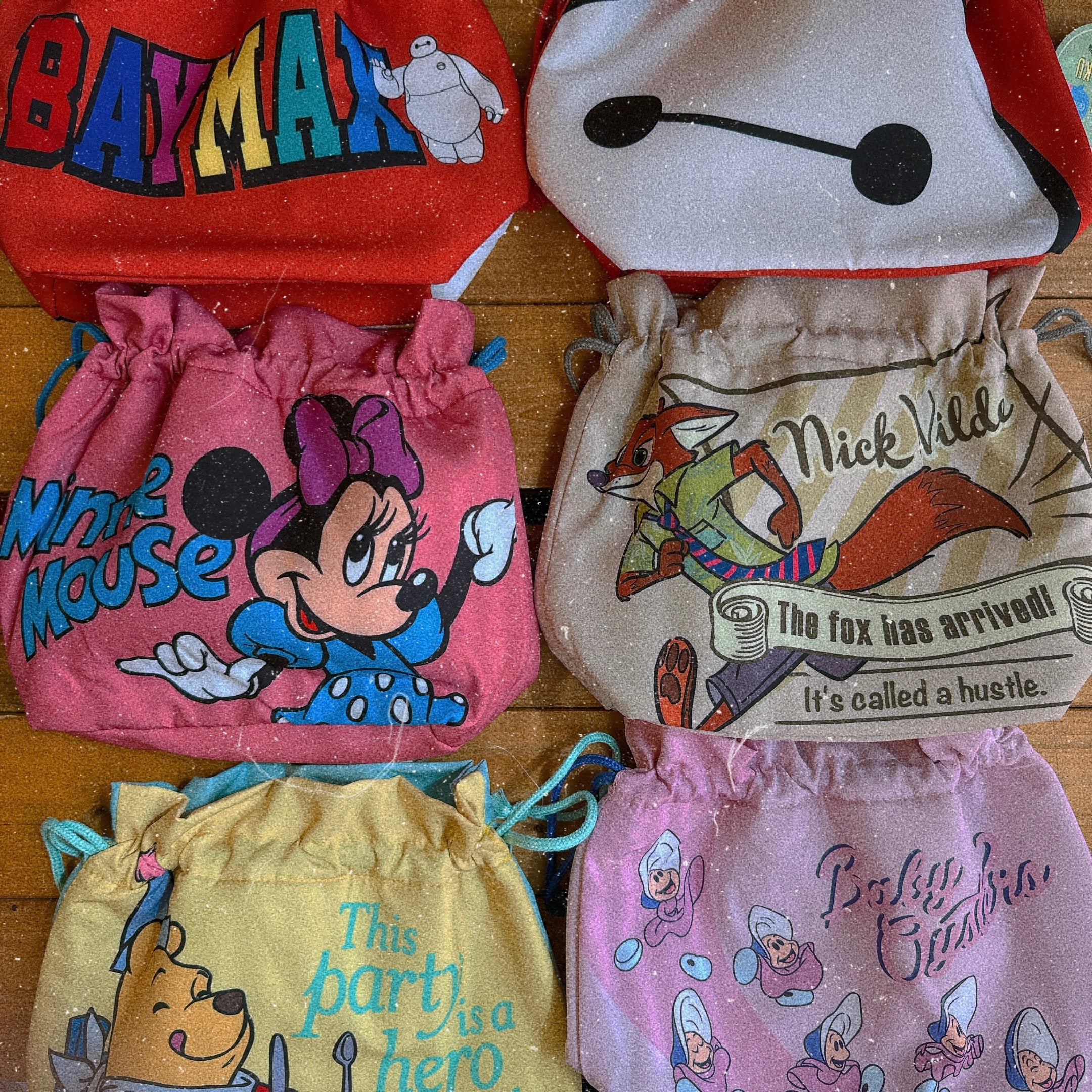 Pre-order: 5 types of Disney insulated lunch pouches. Shipment scheduled for April 9th.