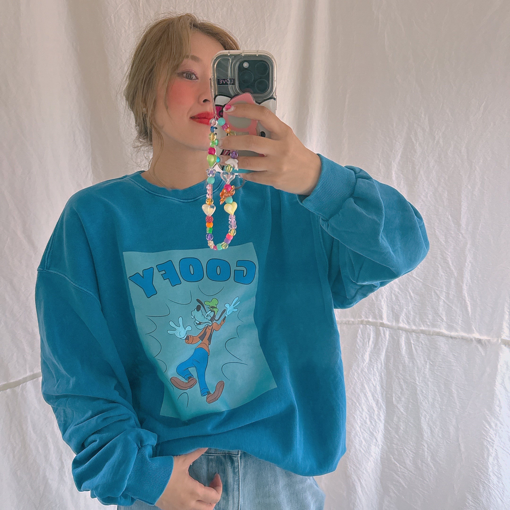 Resale Pigment Blue Goofy Sweatshirt Scheduled to ship in early September