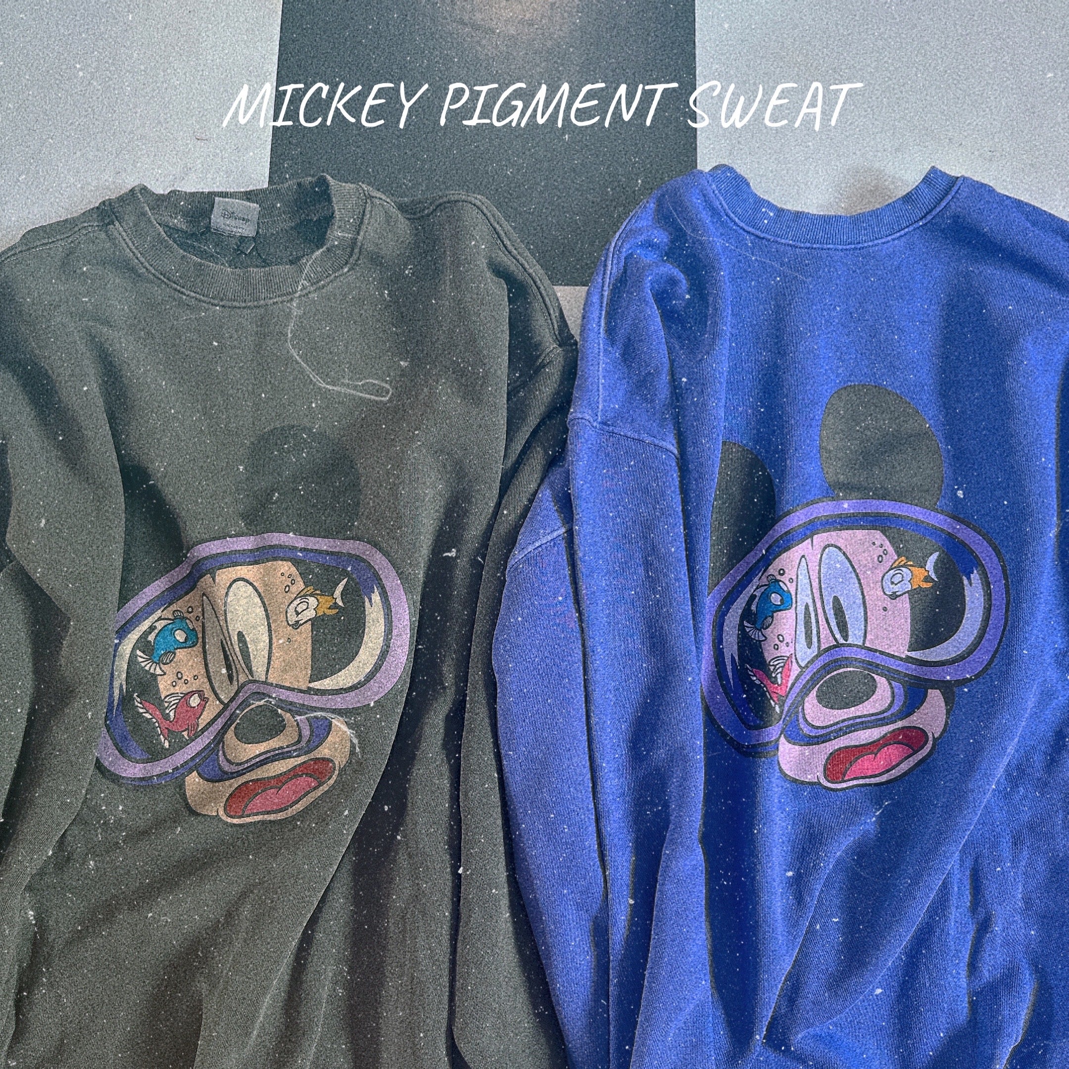 Re-released in 2 colors, Snorkel Mickey Pigment Sweatshirt, scheduled to ship in early September