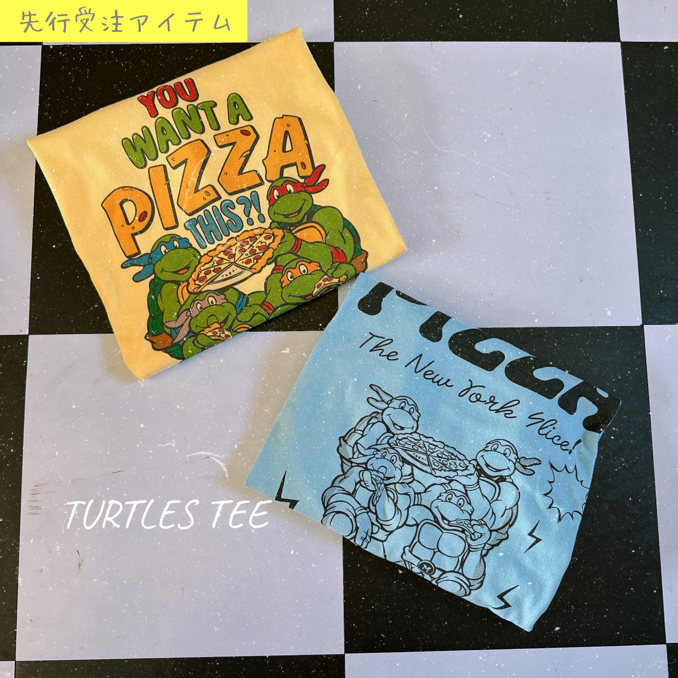 2025SS latest pre-order item! 2 types of Turtles TEE Scheduled to be shipped in April 2025